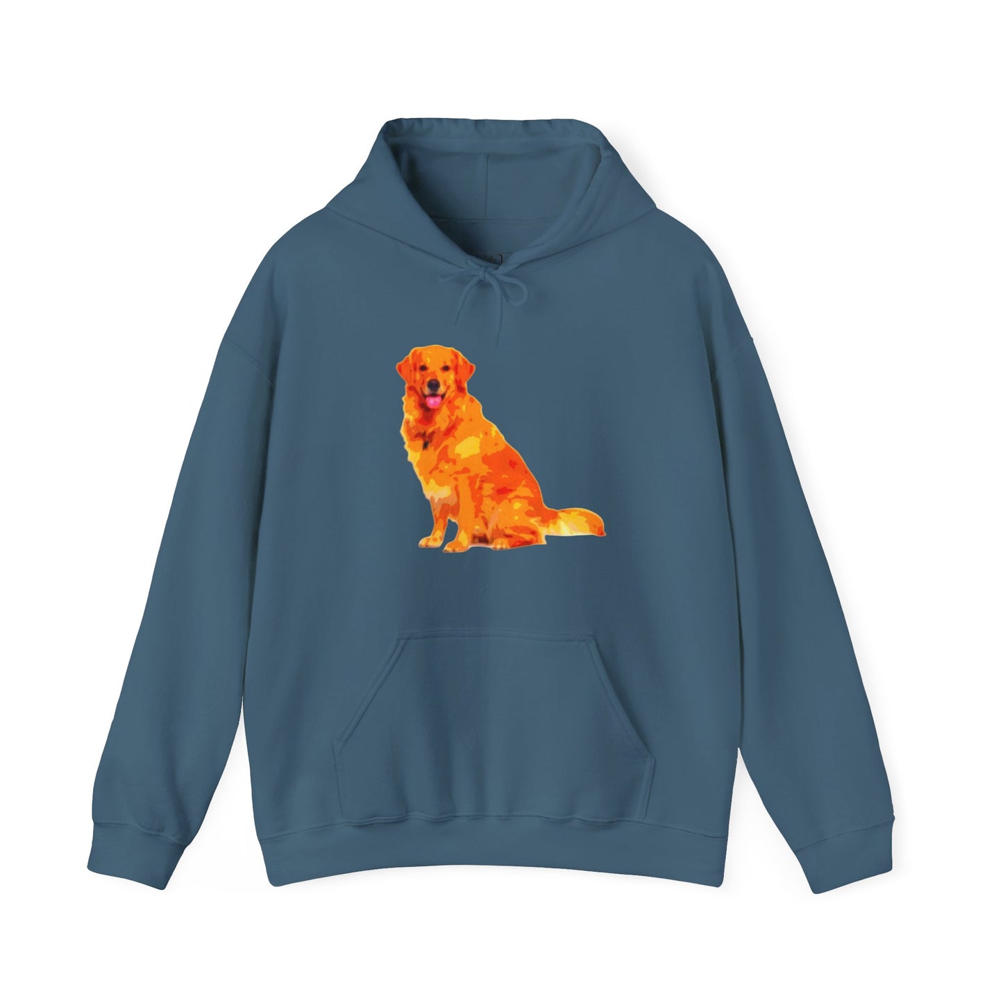 Vibrant Golden Retriever Hoodie, Pet Lover Gift, Cozy Sweatshirt, Animal Art Apparel, Dog Mom Outfit, Christmas Wear, Cute Canine Fashion