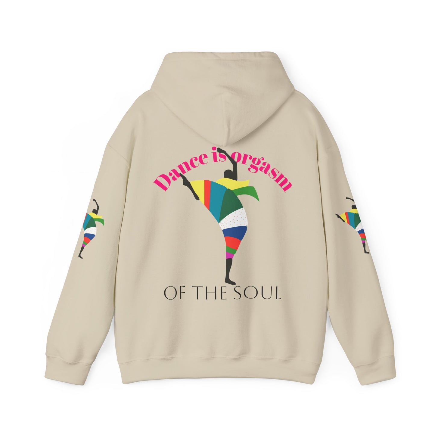 Dance is Organism Unisex Hooded Sweatshirt - Colorful Artistic Dance Design