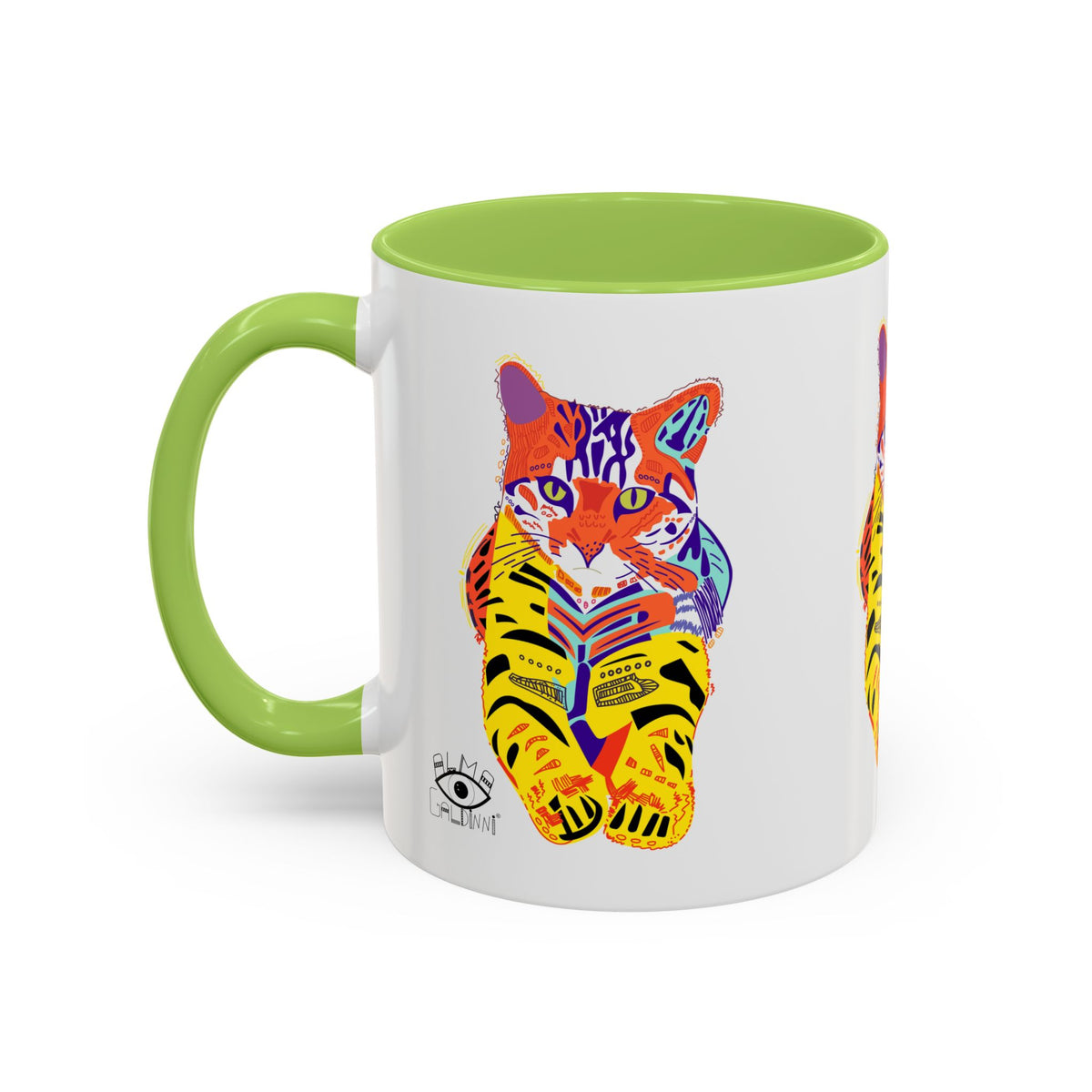 Tiger Cat Accent Coffee Mug (11, 15oz)