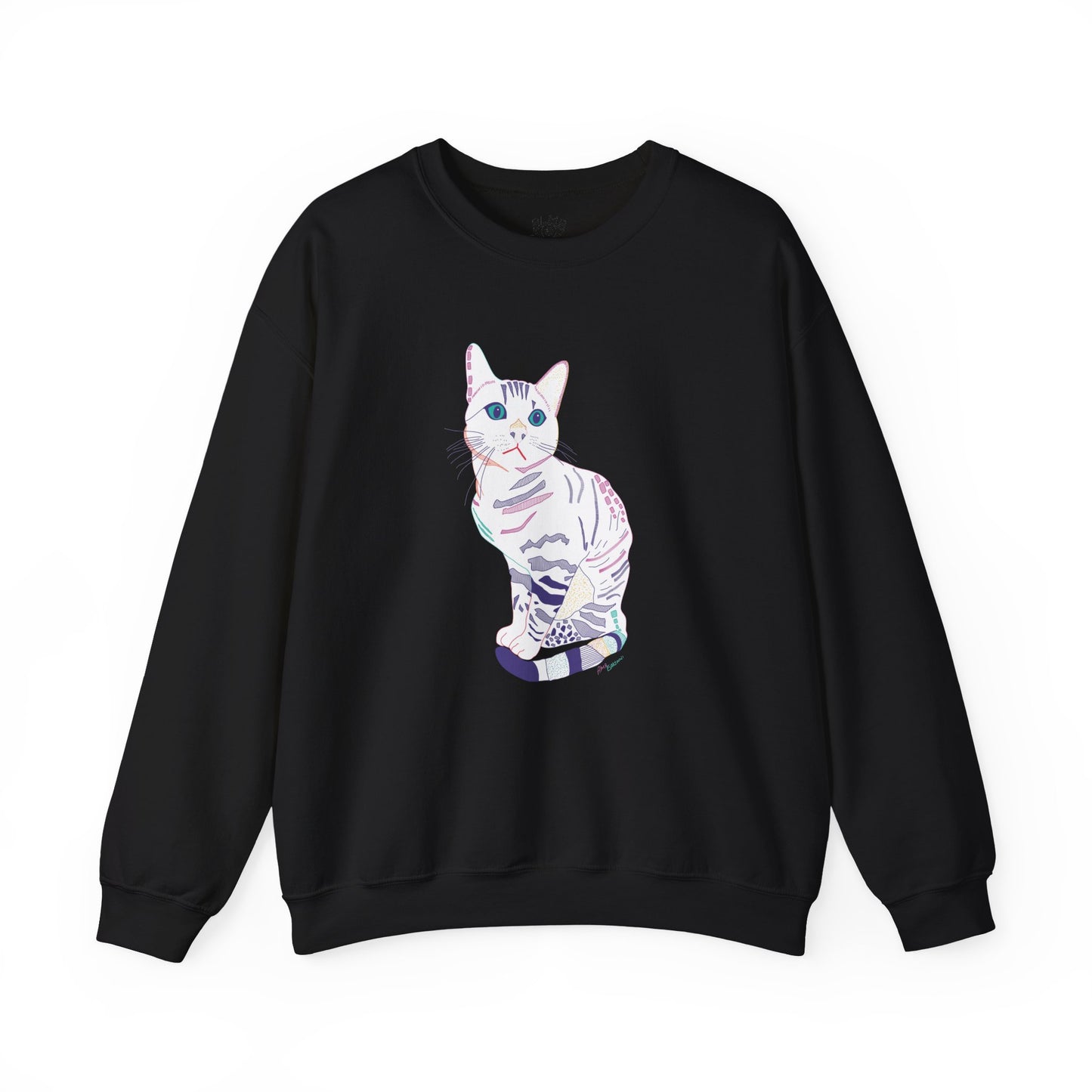 White Cat Unisex Heavy Blend™ Crewneck Sweatshirt