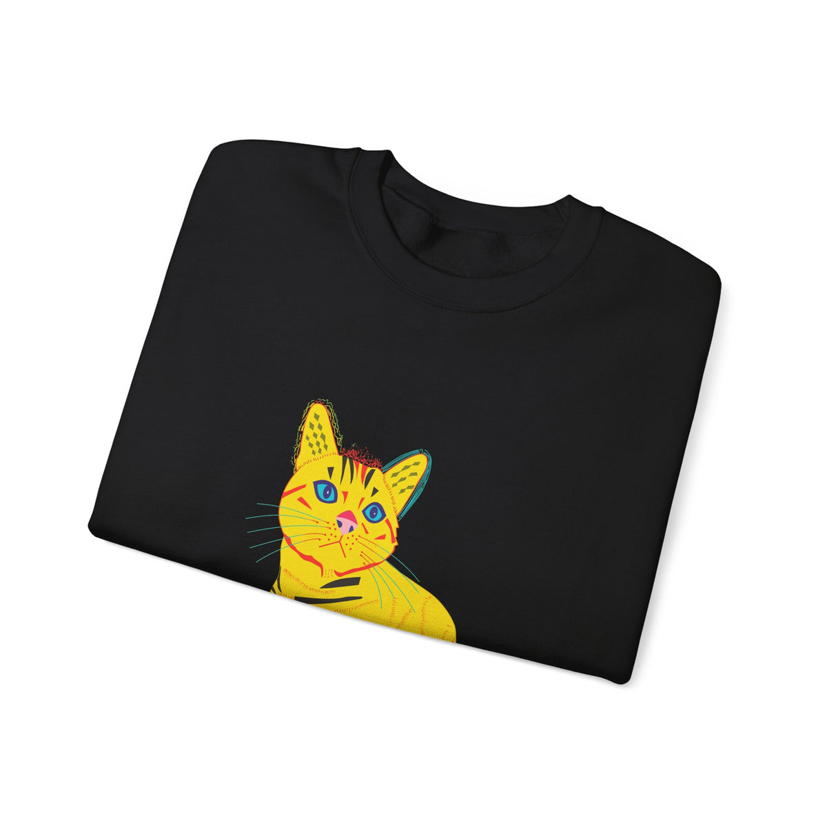 Yellow Cat Unisex Heavy Blend™ Crewneck Sweatshirt