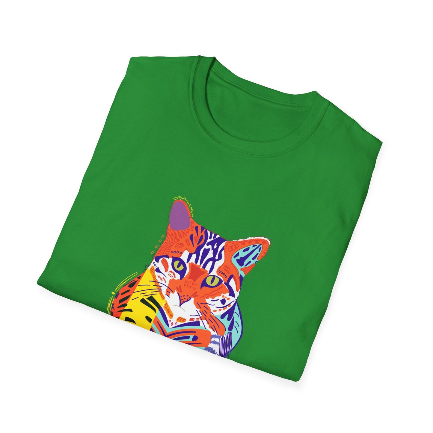 Vibrant Tiger Graphic Unisex Softstyle T-Shirt