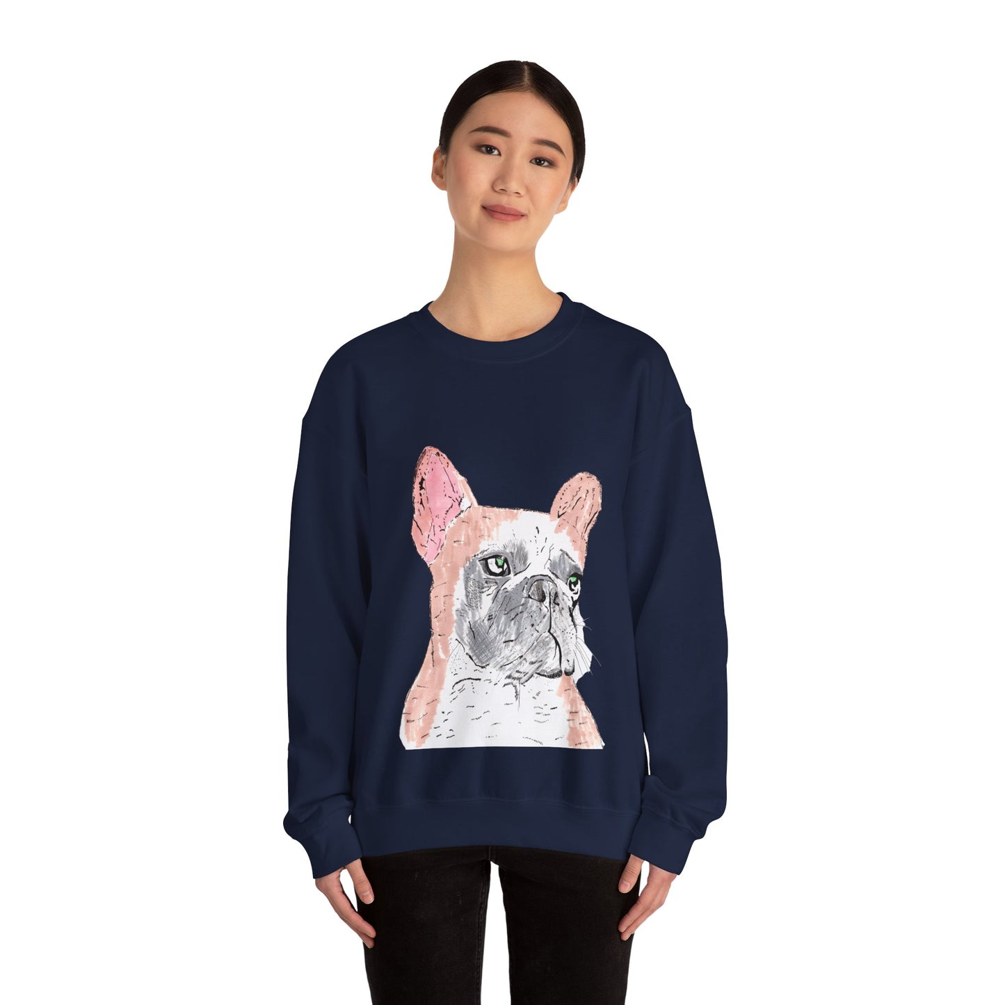 French Bulldog Art Sweatshirt - Cozy Unisex Crewneck for Dog Lovers