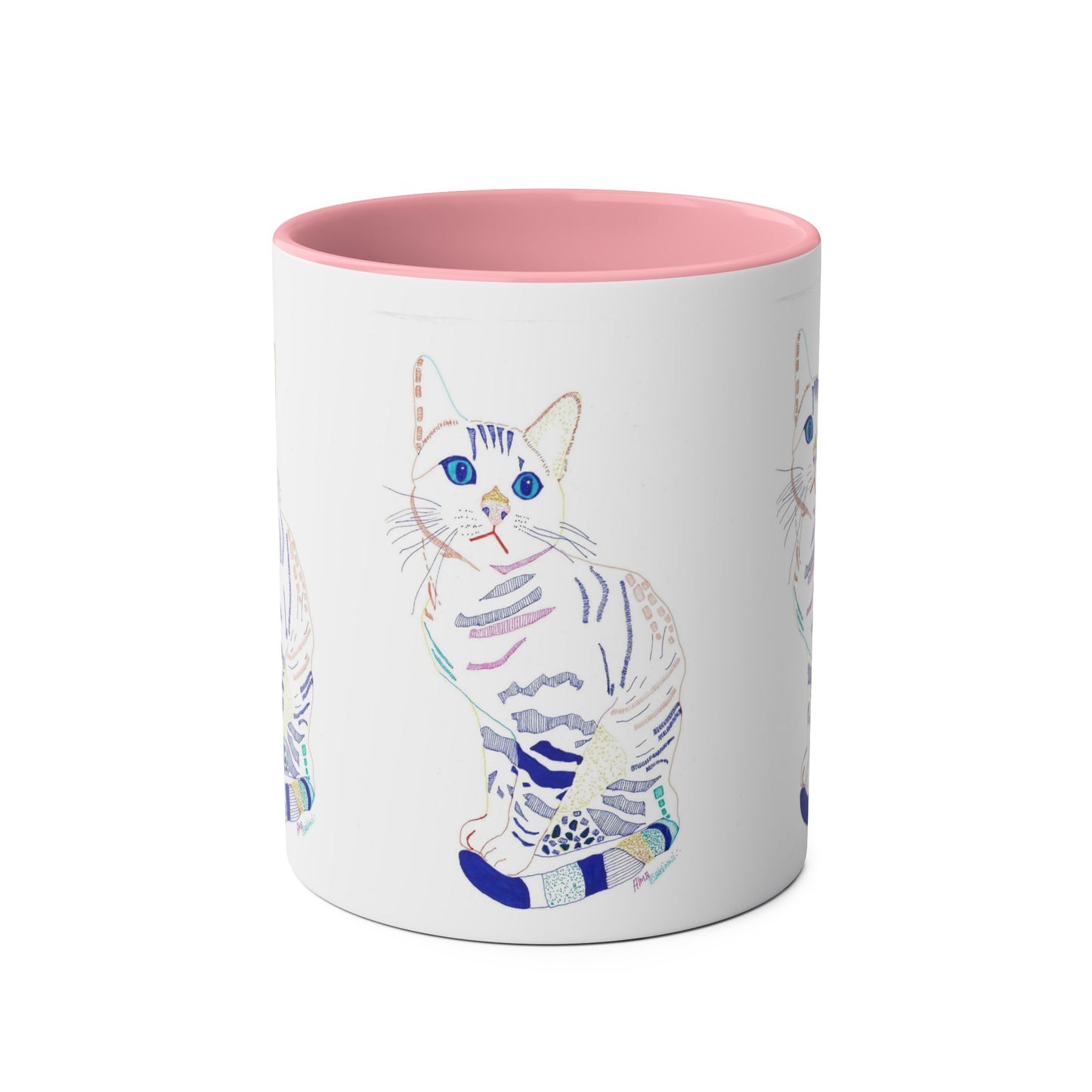 White Cat Mug