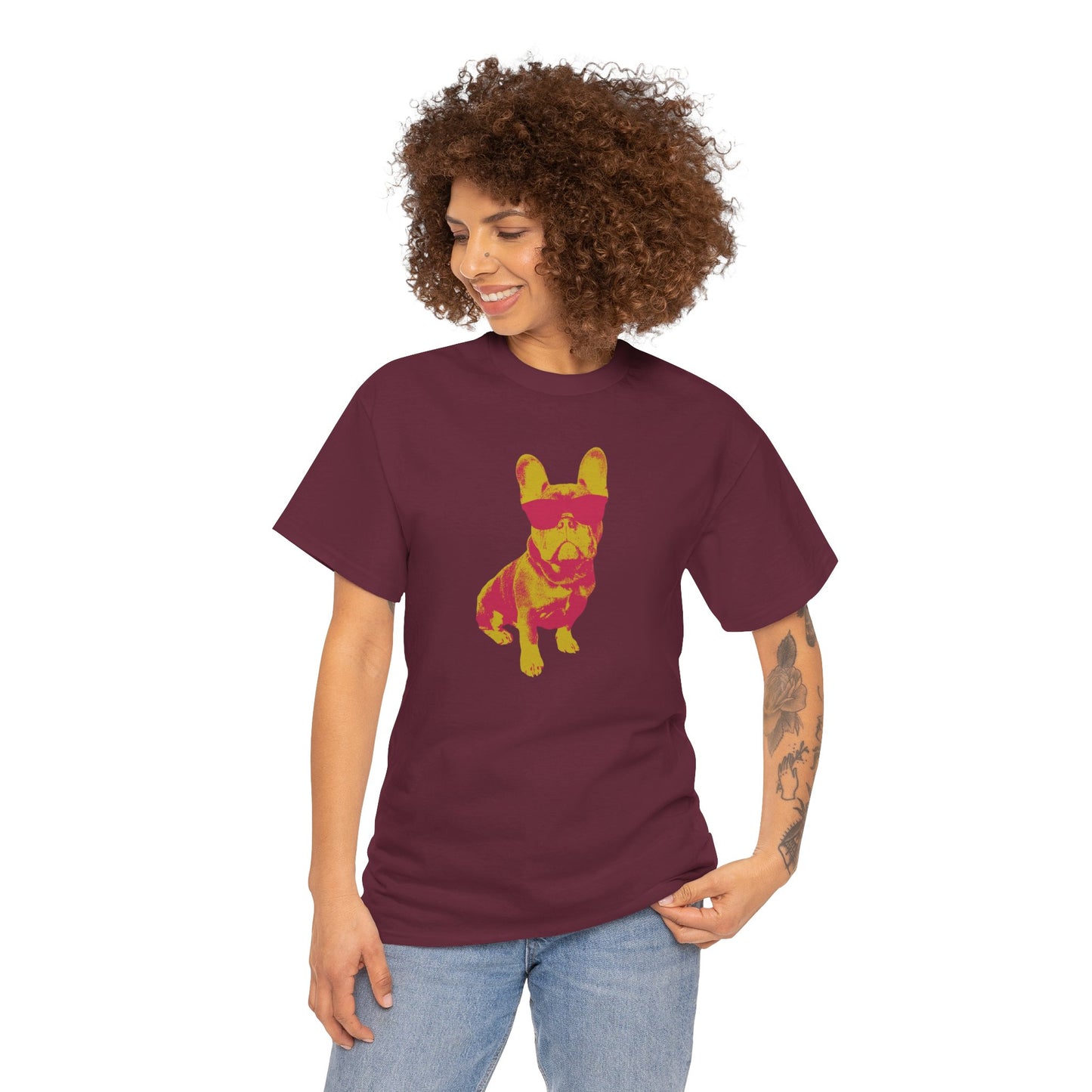 French Buldog Unisex Heavy Cotton Tee