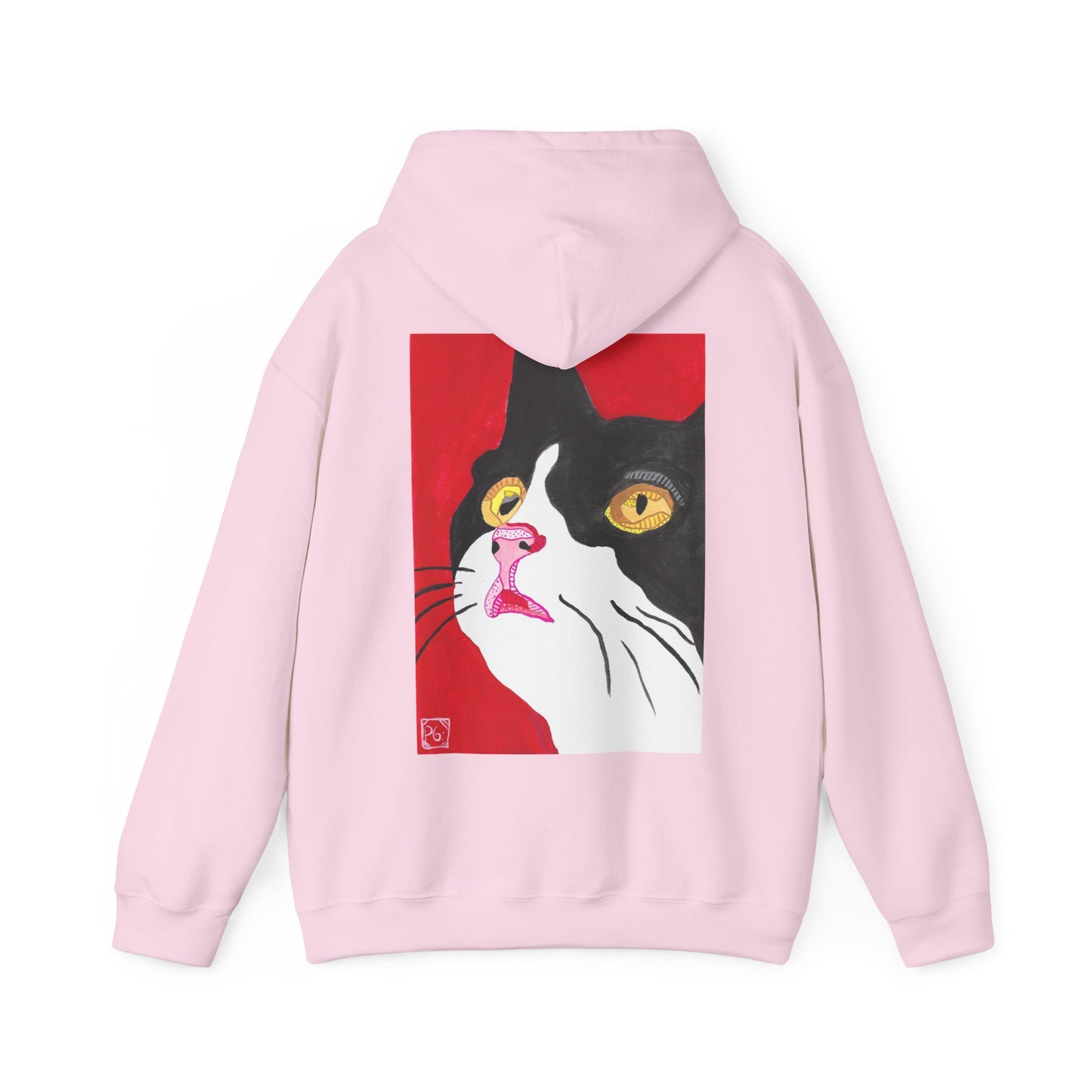 Cat Lover's Unisex Heavy Blend Hoodie - Artistic Cat Design