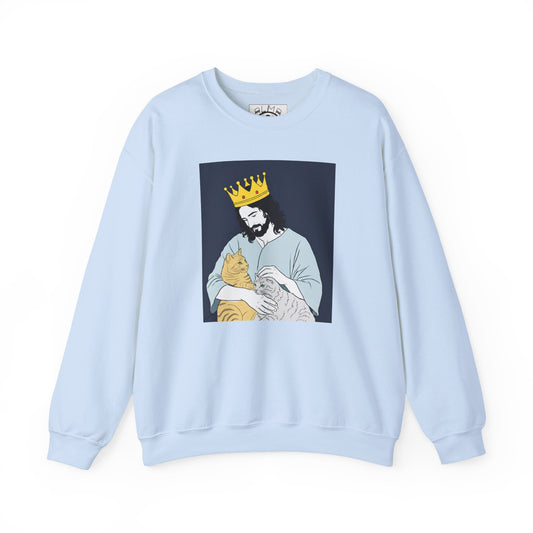 Jeus and cat Unisex Heavy Blend™ Crewneck Sweatshirt
