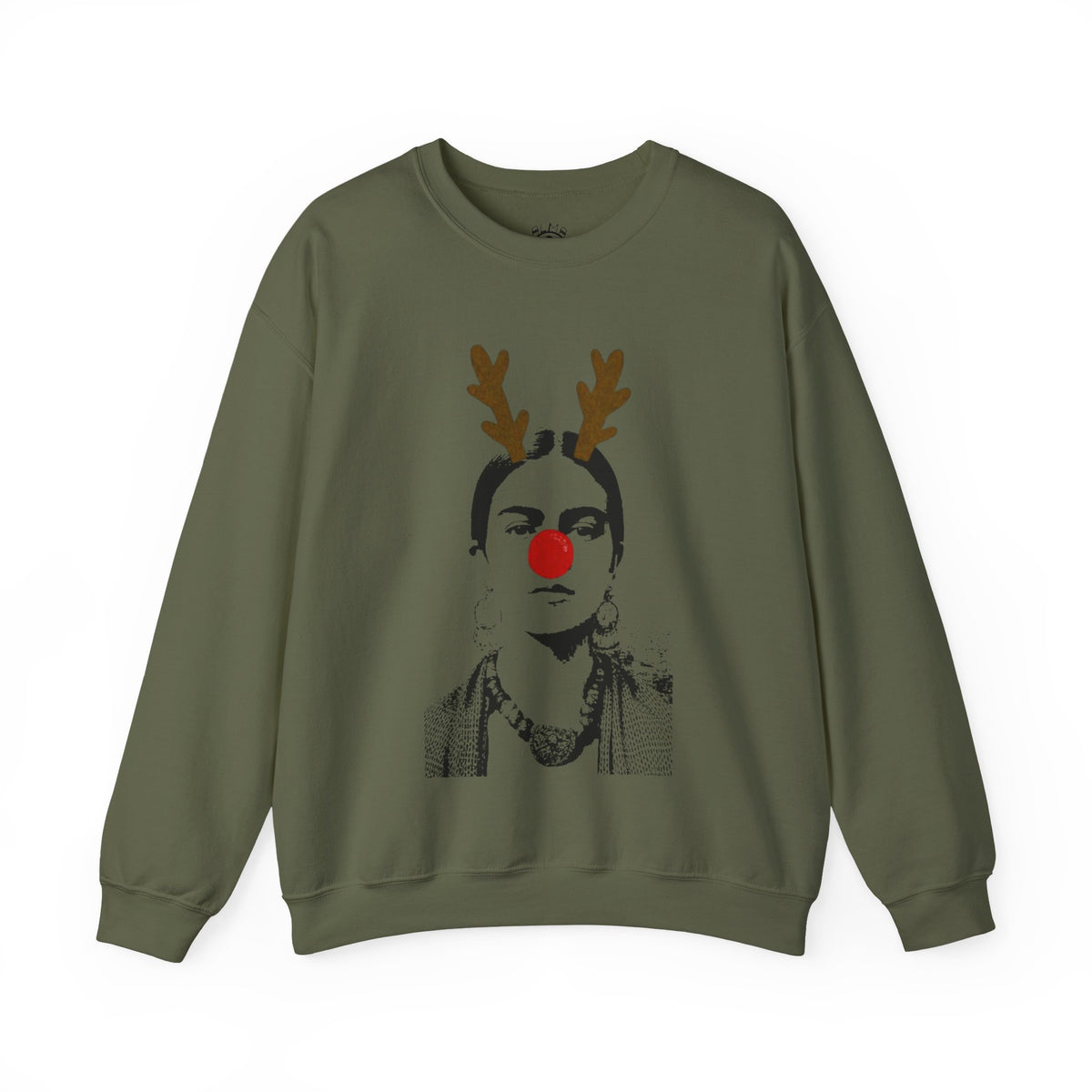 Frida on Christmas Unisex Heavy Blend™ Crewneck Sweatshirt