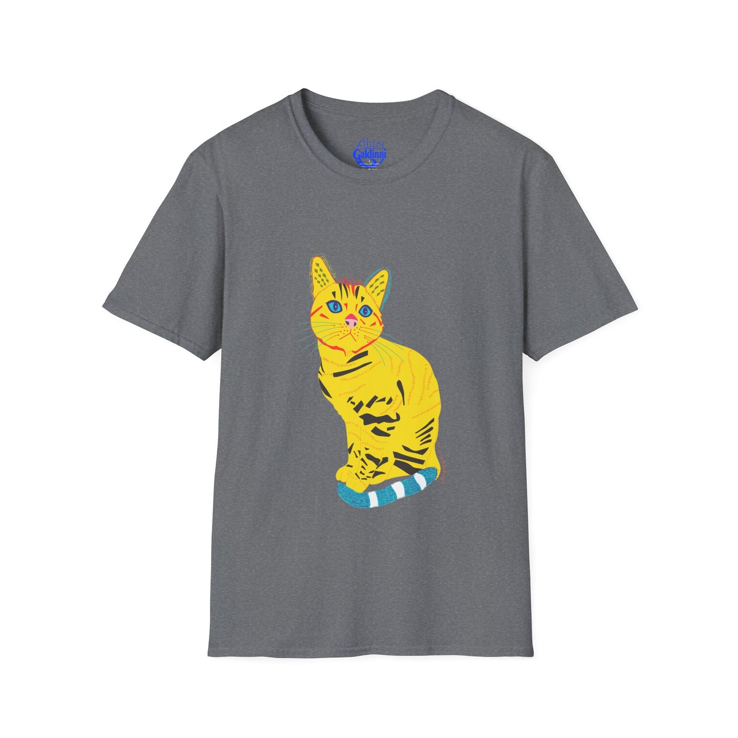 Yellow Cat Unisex Softstyle T-Shirt