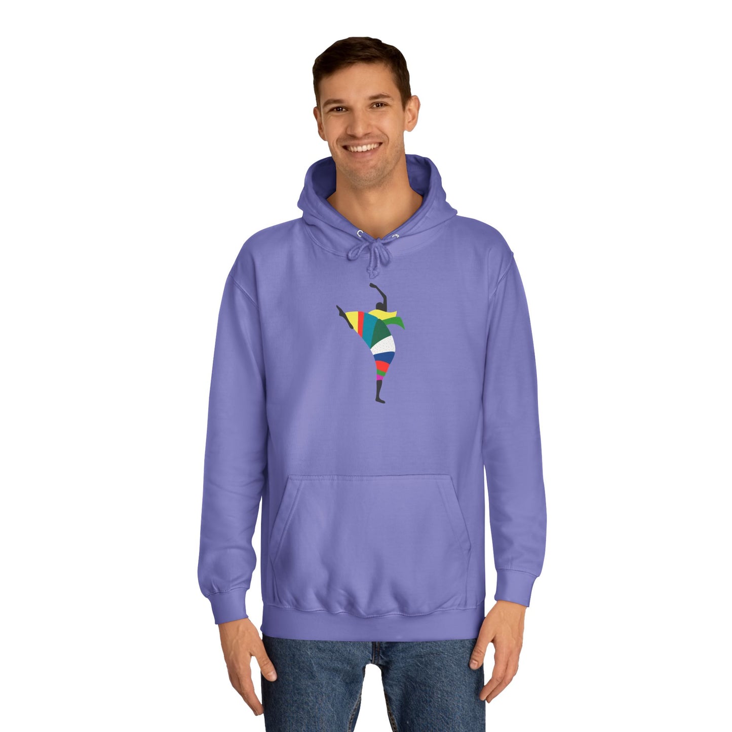 Colorful Dancer Unisex College Hoodie - Stylish Daily Wear