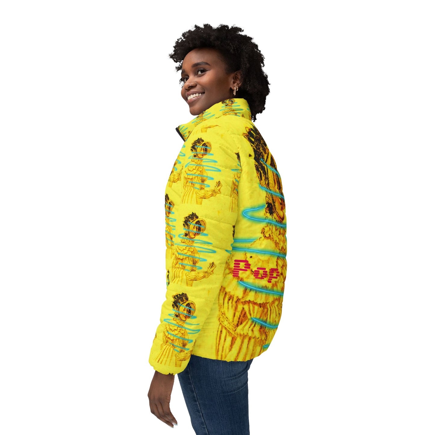 Jane Austen Women’s Puffer Jacket (AOP)