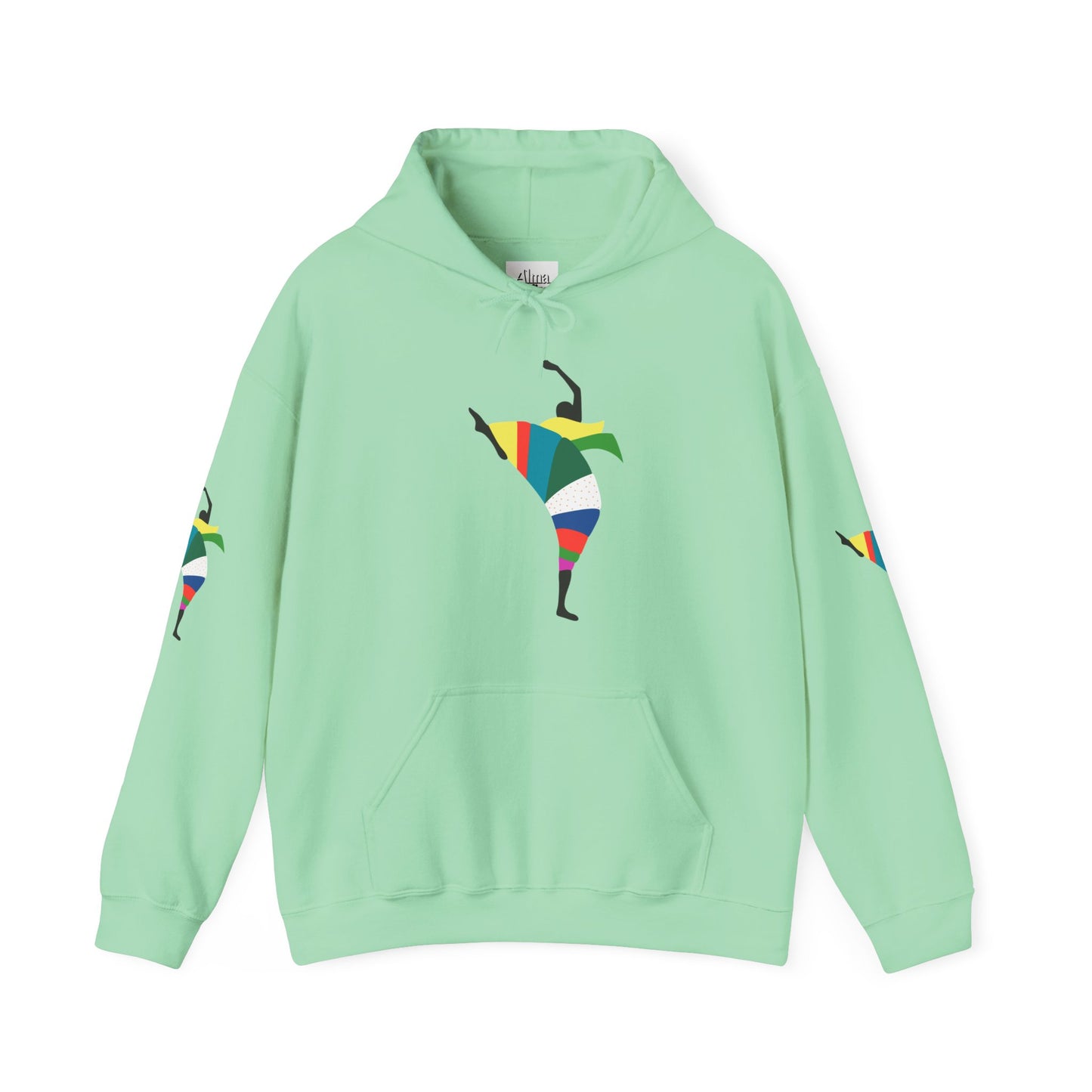 Dance is Organism Unisex Hooded Sweatshirt - Colorful Artistic Dance Design