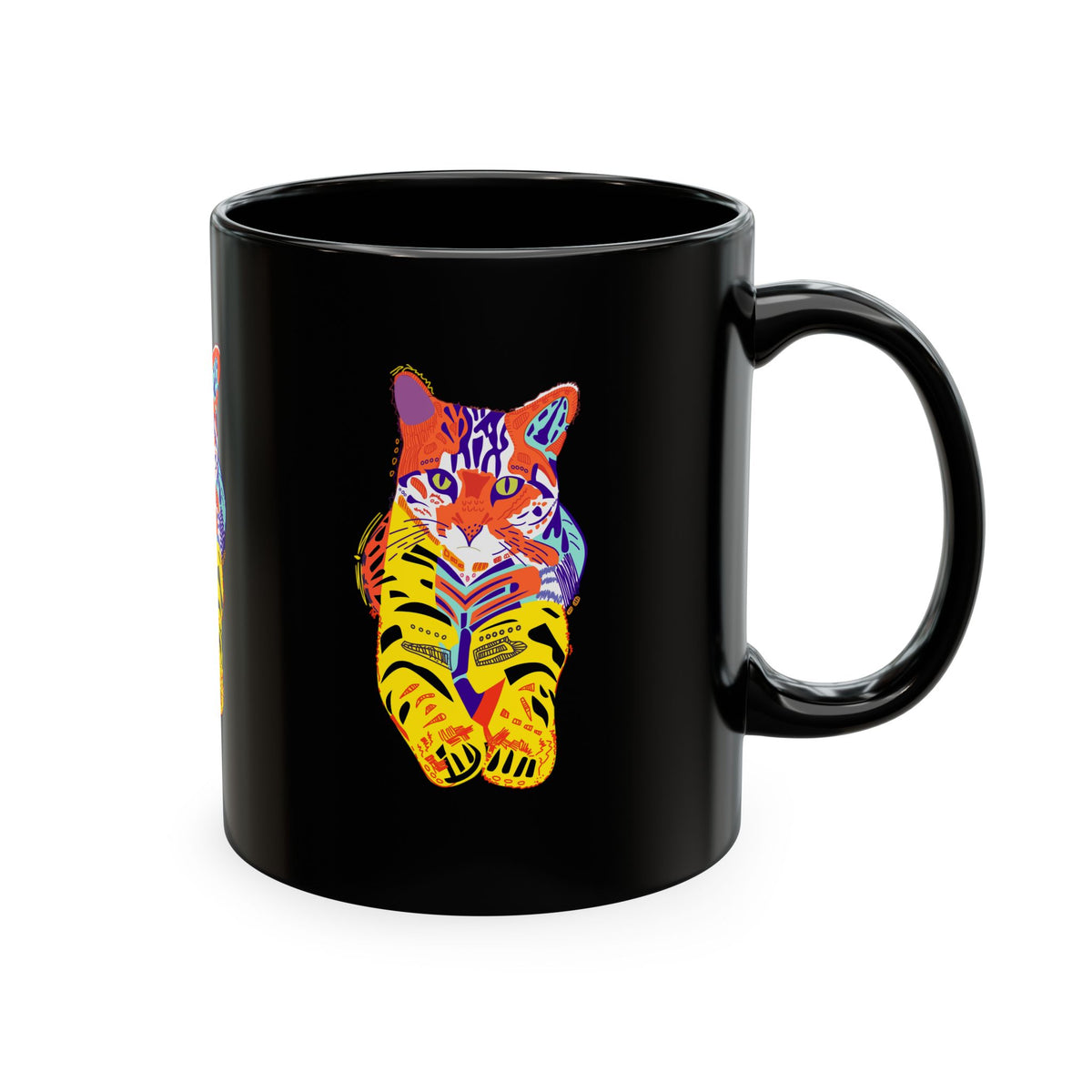 Tiger Cat Traditional Ceramic Mug