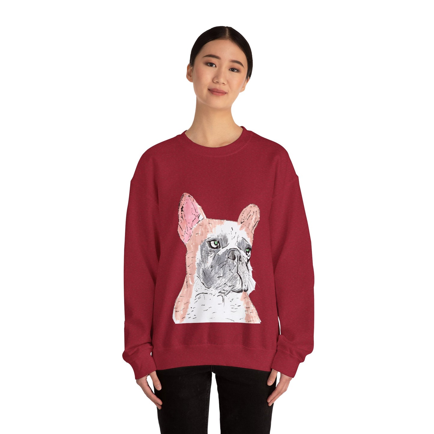 French Bulldog Art Sweatshirt - Cozy Unisex Crewneck for Dog Lovers