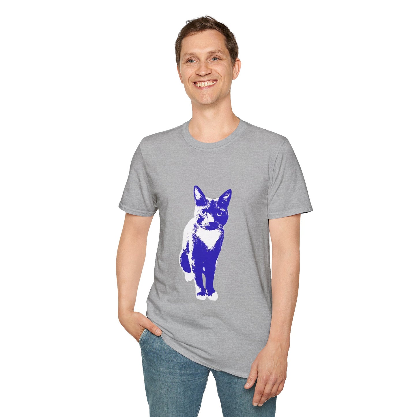 Bertie the cat Unisex Softstyle T-Shirt