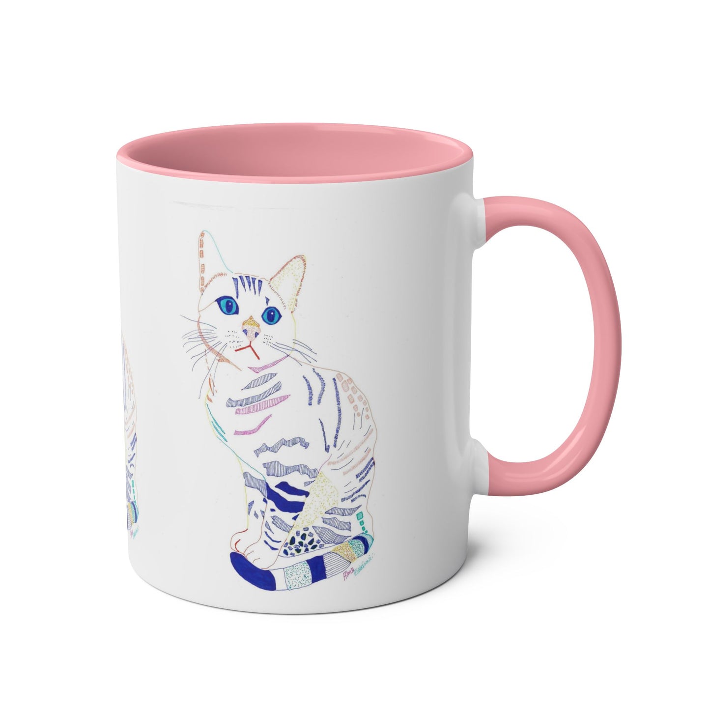 White Cat Mug