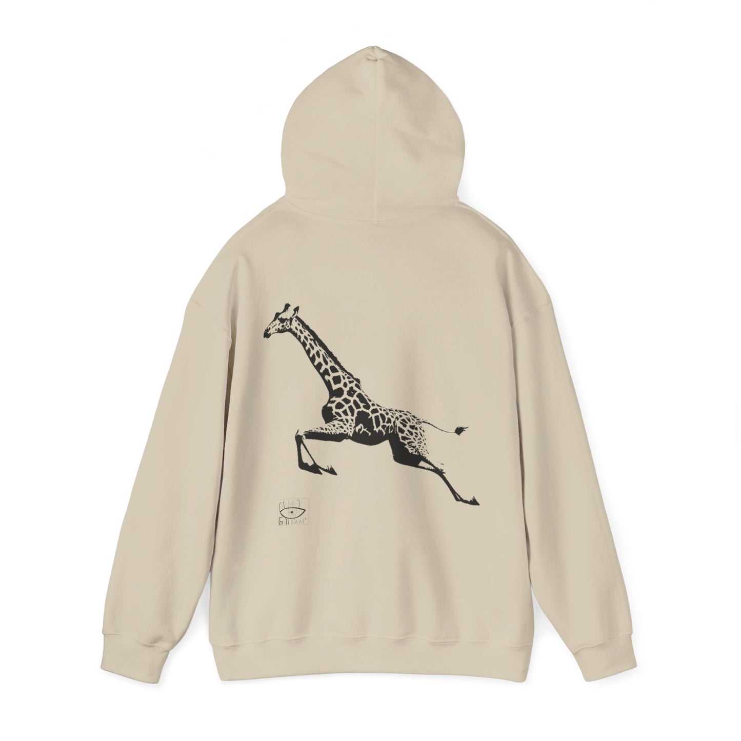 Giraffe Print Hoodie - Cozy Gift for Animal Lovers, Unisex Sweatshirt, Wildlife Fashion, Nature Gift, Unique Apparel