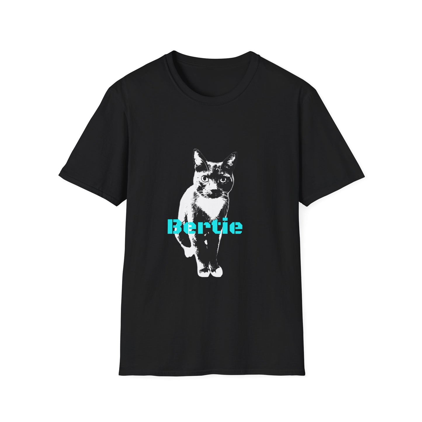 Bertie customer cat Unisex Softstyle T-Shirt