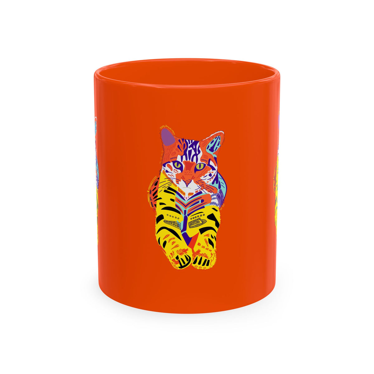 Tiger Cat Traditional Ceramic Mug