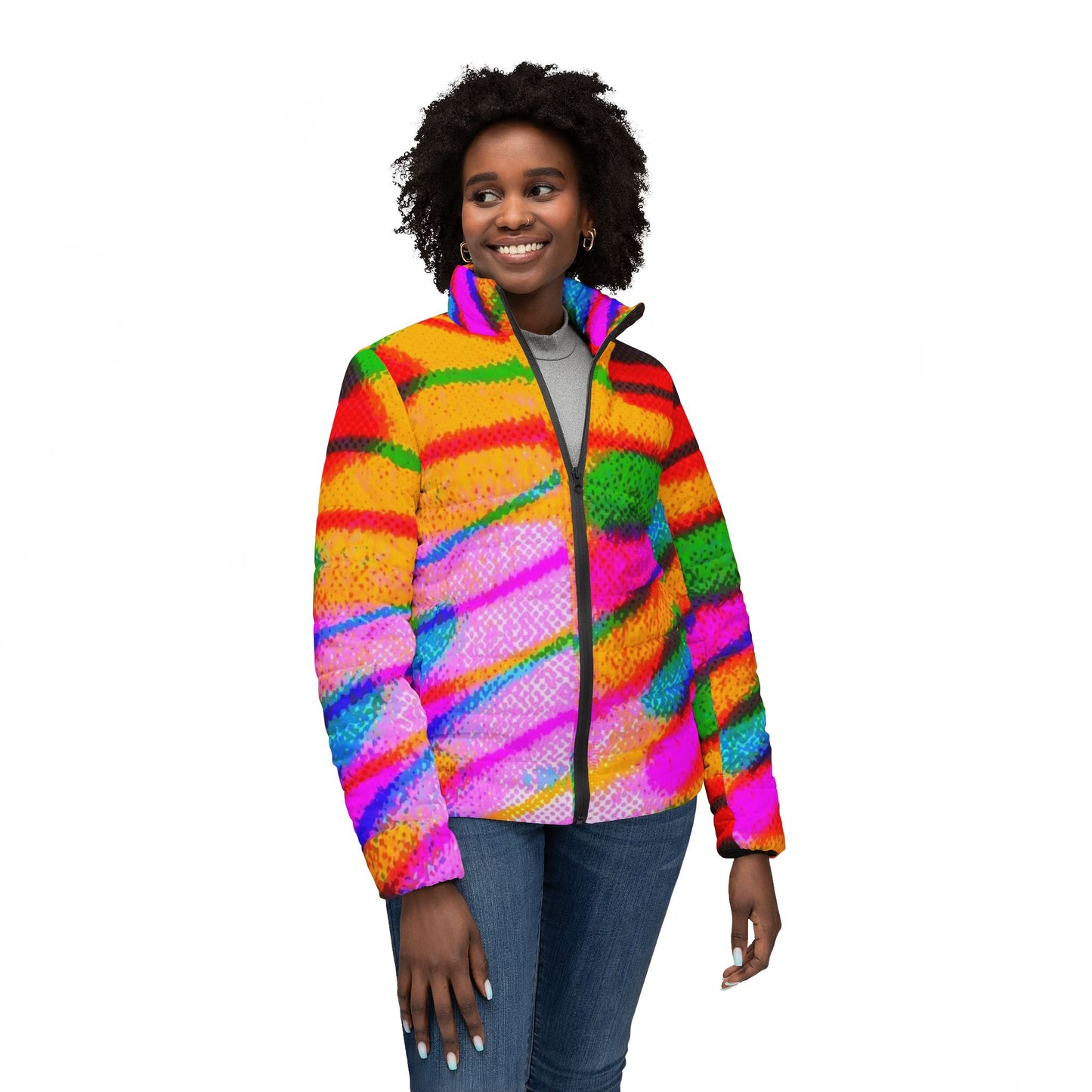 Butterfly Collection Women’s Puffer Jacket (AOP)