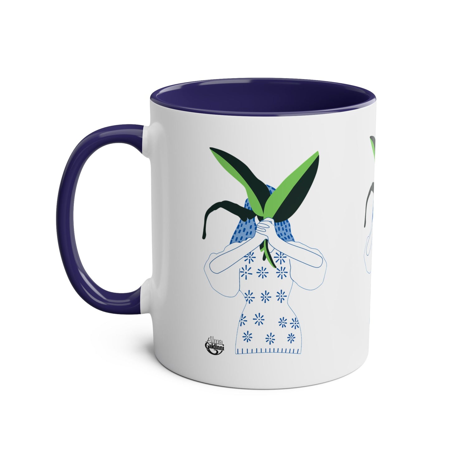 Mother Nature Two-Tone Coffee Mugs, 11oz