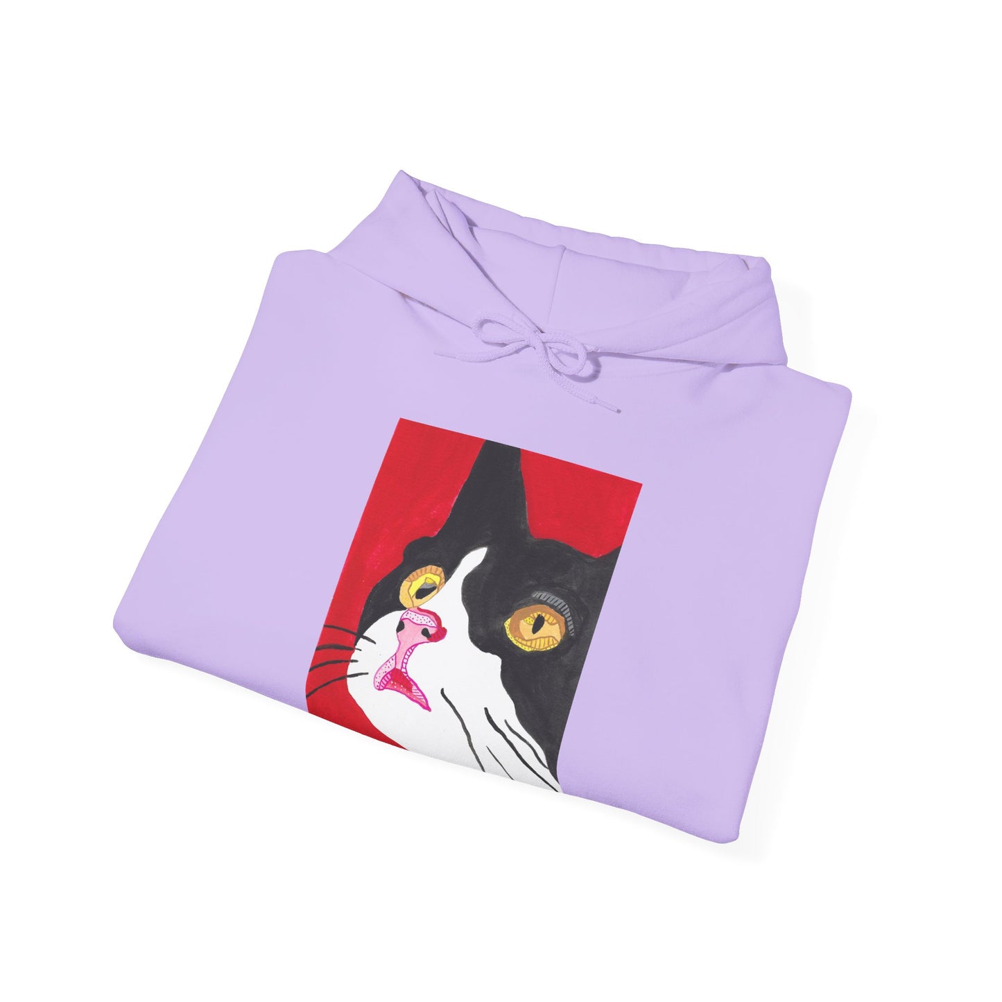 Cat Lover's Unisex Heavy Blend Hoodie - Artistic Cat Design
