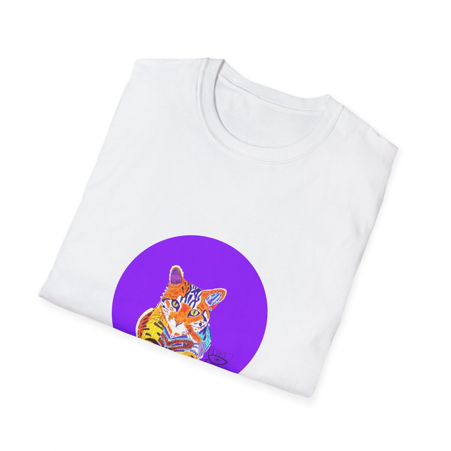 Vibrant Tiger Graphic T-Shirt, Colorful Art Tee for Animal Lovers, Unique Gift for Birthdays and Special Occasions, Unisex Softstyle Tee