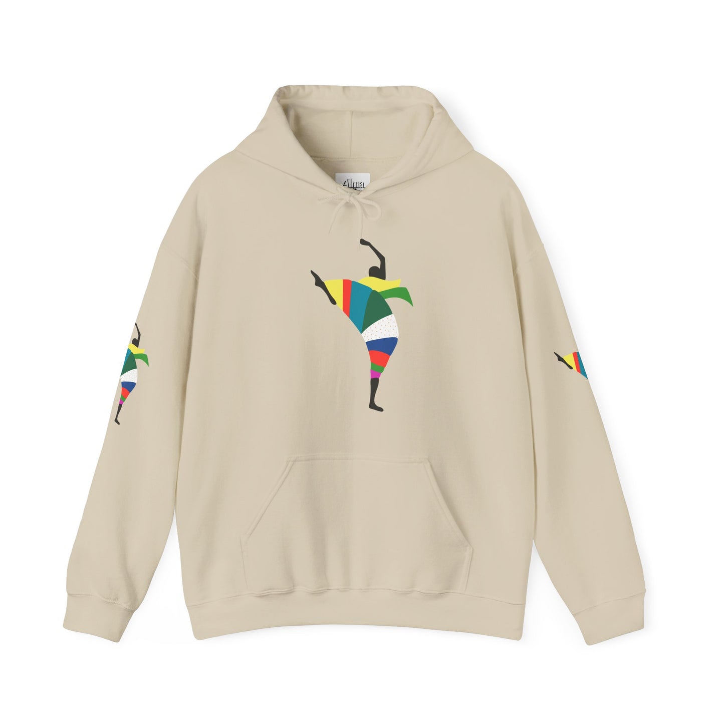 Dance is Organism Unisex Hooded Sweatshirt - Colorful Artistic Dance Design