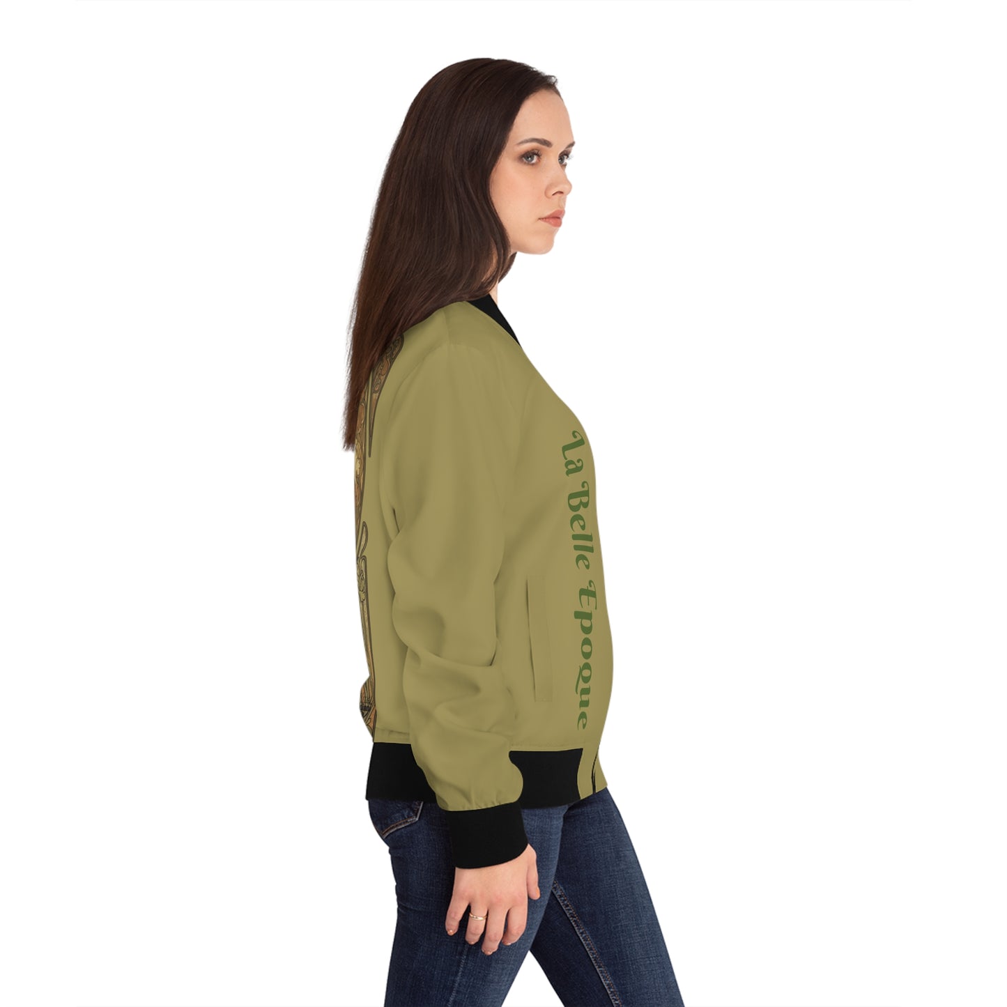 Art Nouveaux Women's Bomber Jacket (AOP)