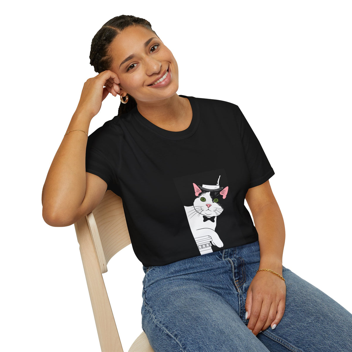 Mister Cat Unisex Softstyle T-Shirt