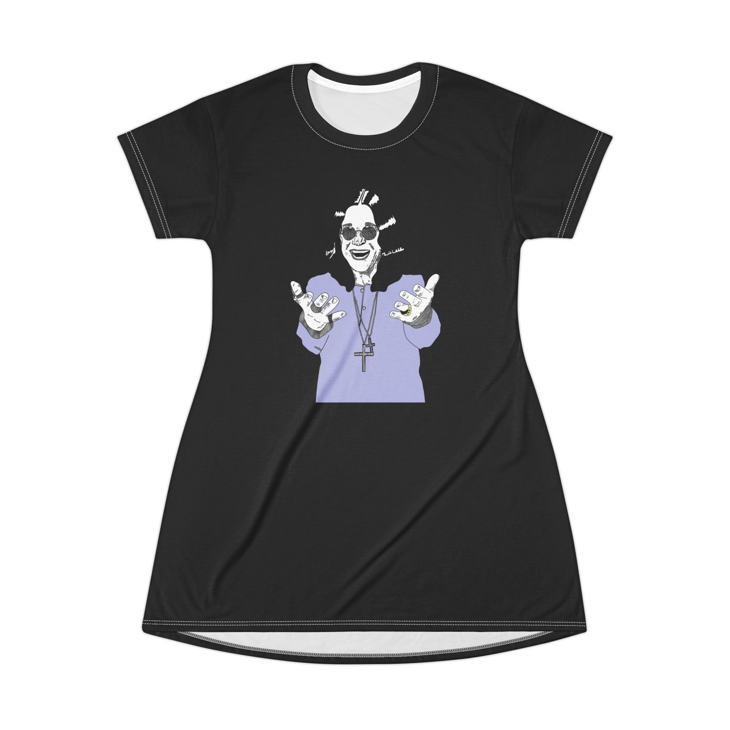 Ozzy T-Shirt Dress (AOP)