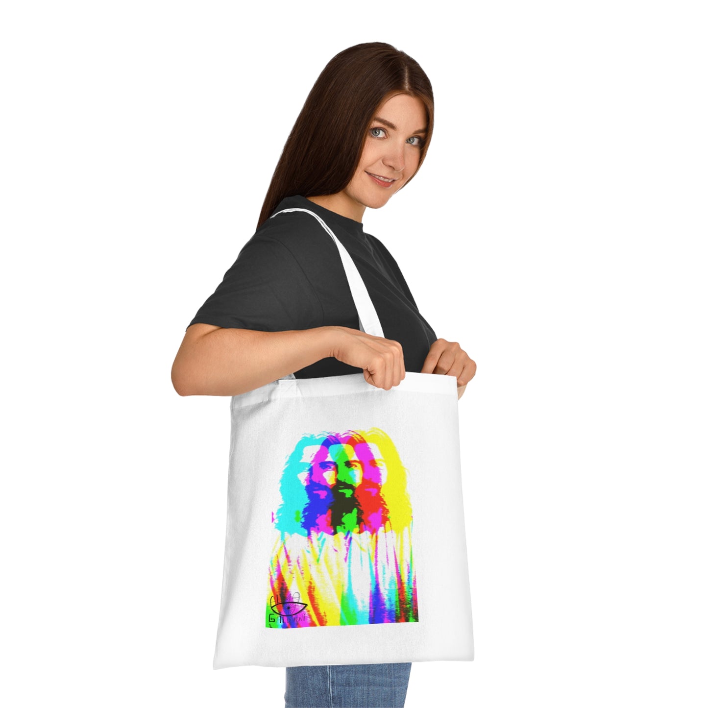 Neon Jesus Cotton Tote