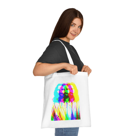 Neon Jesus Cotton Tote