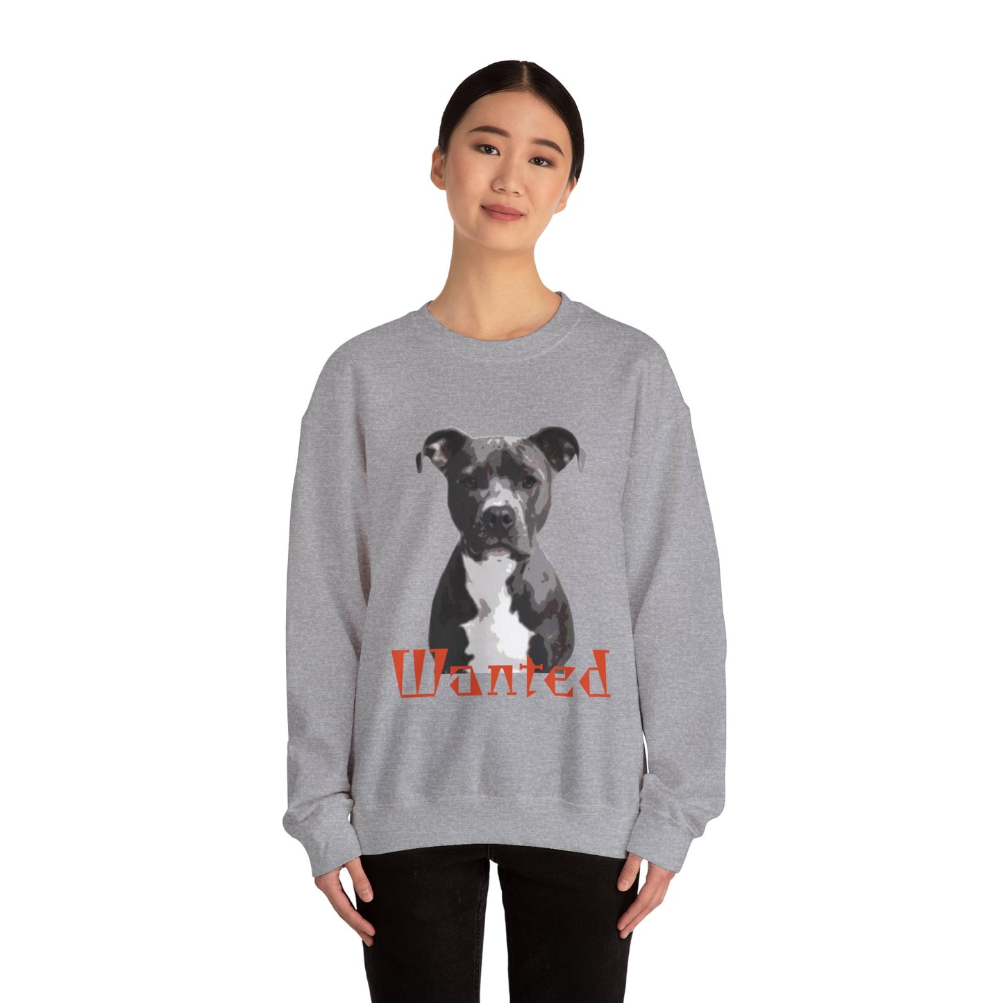 Wanted Dog Sweatshirt, Cozy Crewneck, Animal Lover Gift, Pet Enthusiast Apparel, Casual Unisex Top