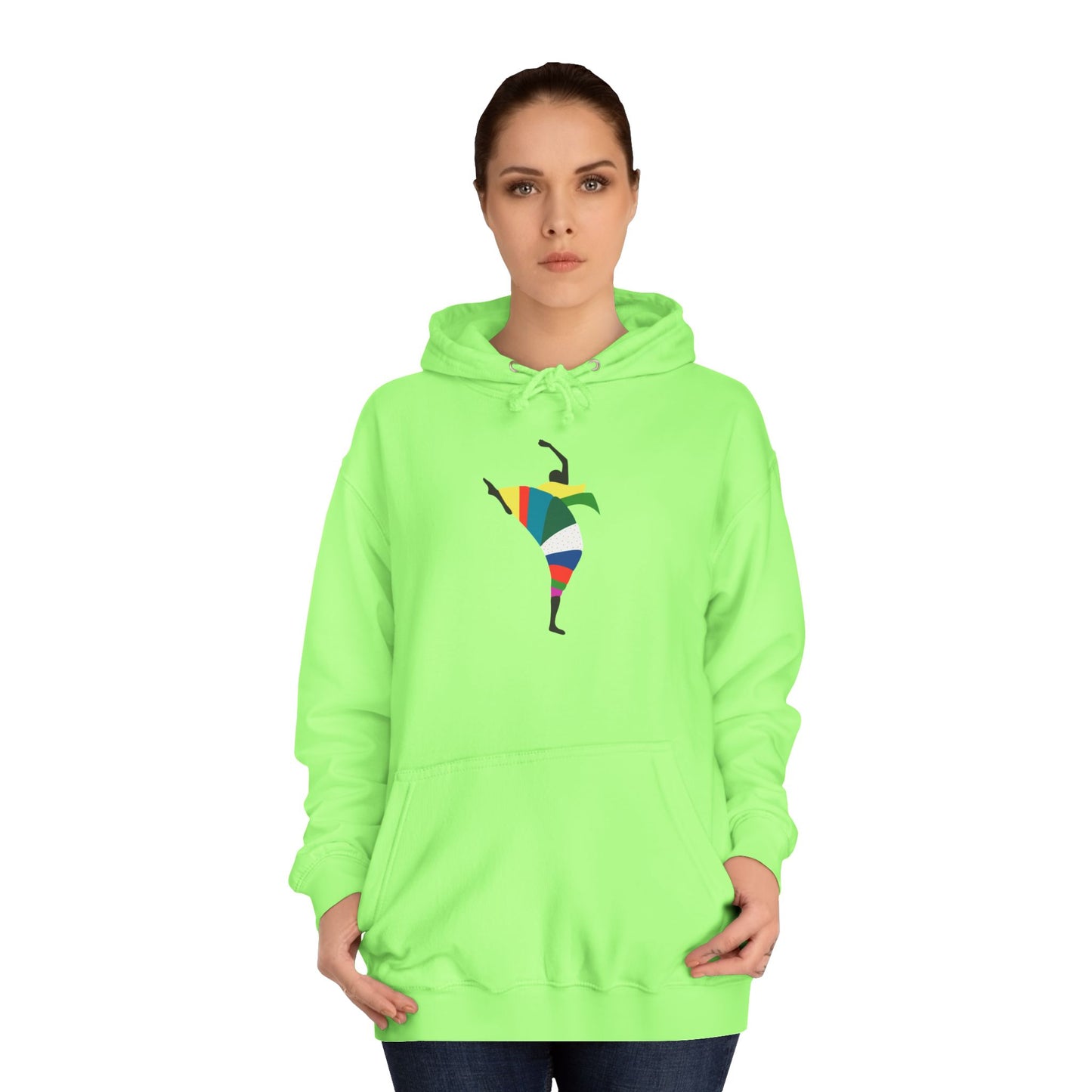 Colorful Dancer Unisex College Hoodie - Stylish Daily Wear