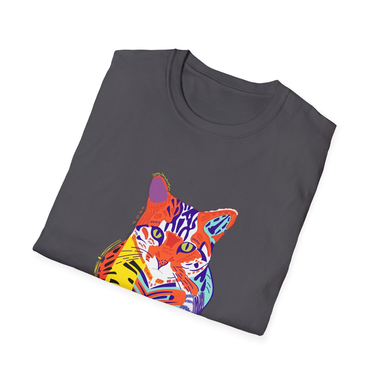 Vibrant Tiger Graphic Unisex Softstyle T-Shirt