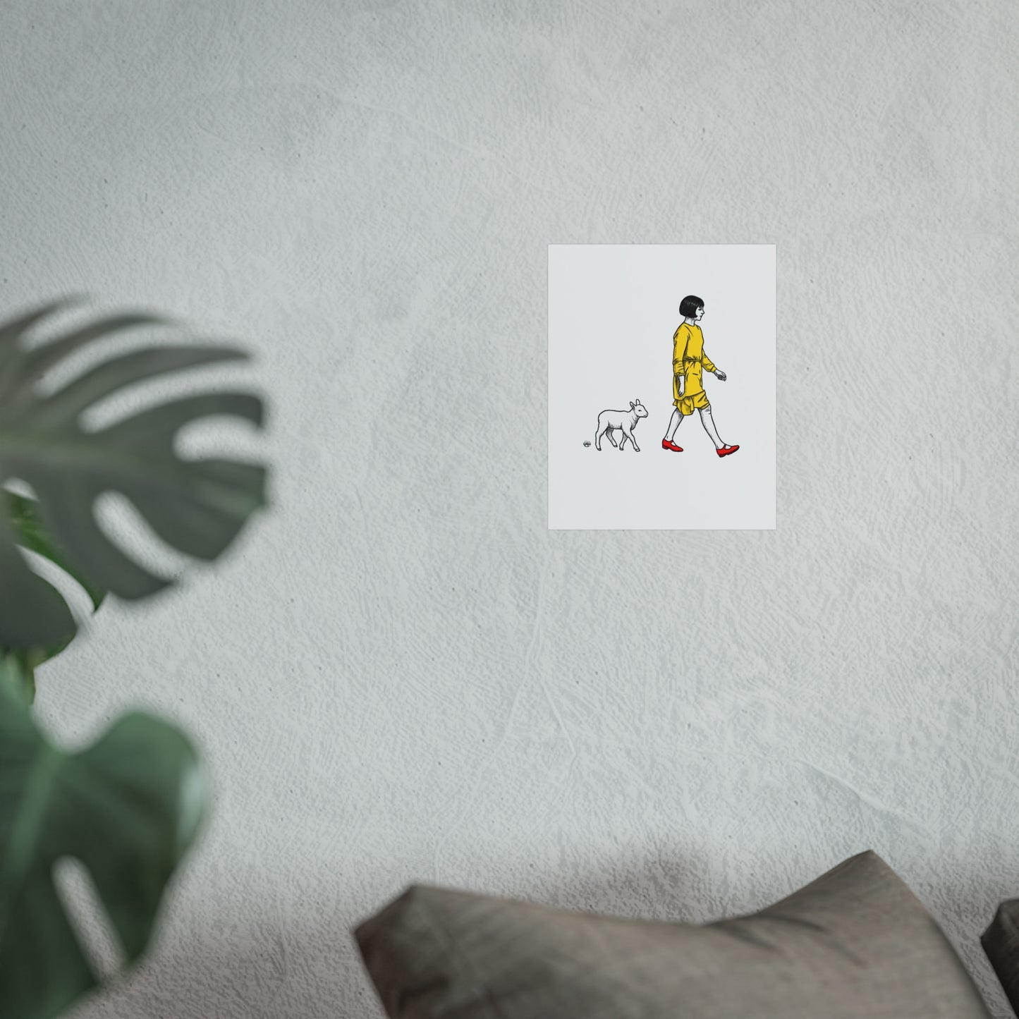 Violet and the lamb Fine Art Posters