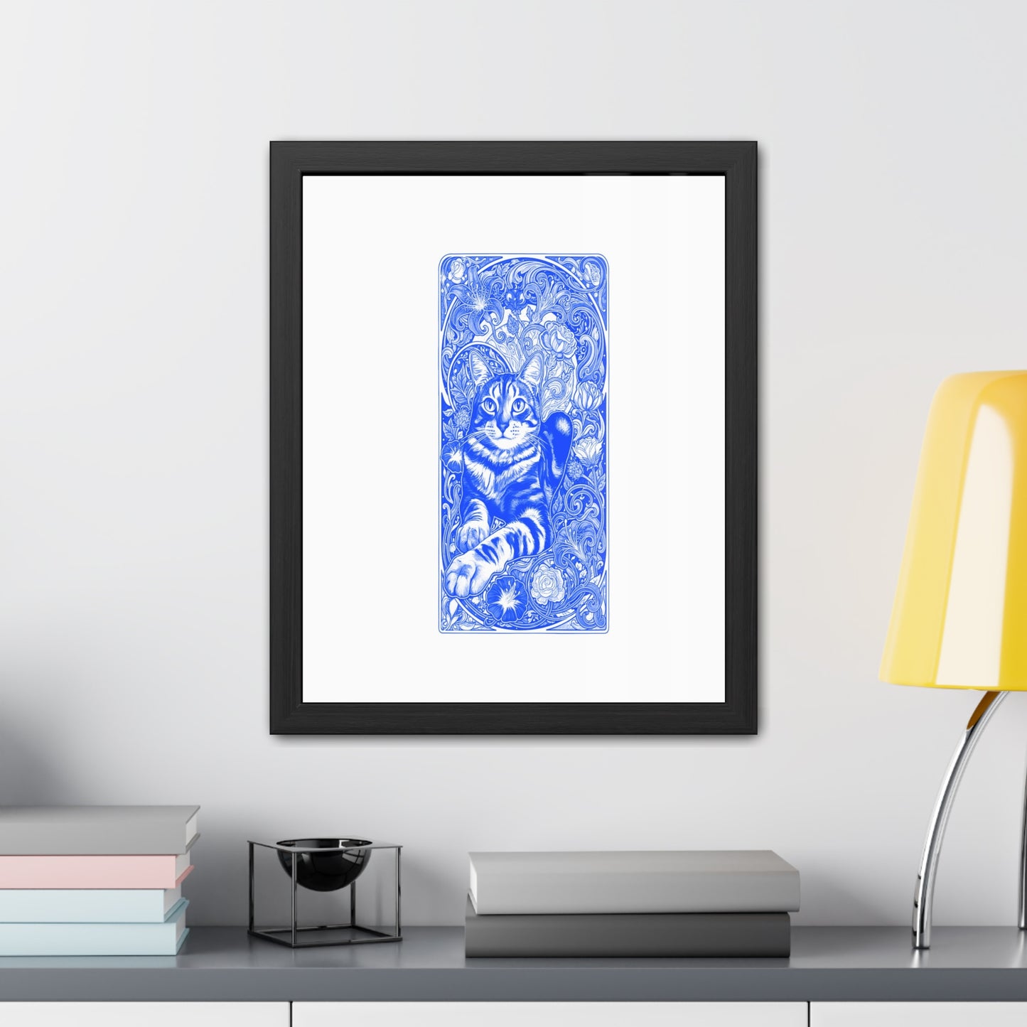 Art Nouveaux Cat Framed Posters