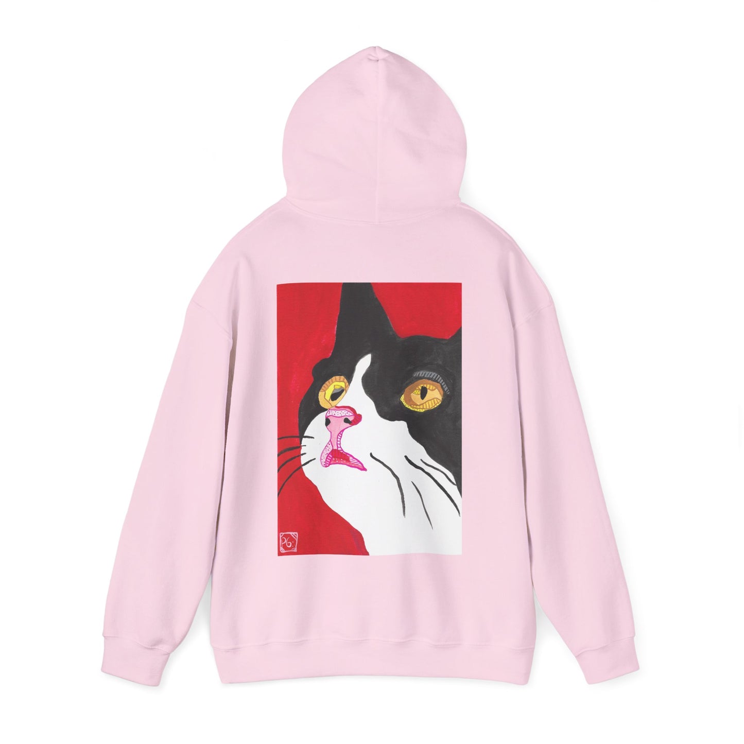 Cat Lover's Unisex Heavy Blend Hoodie - Artistic Cat Design