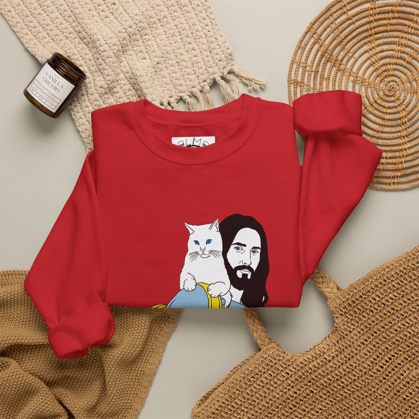 Jeus and cat Unisex Heavy Blend™ Crewneck Sweatshirt