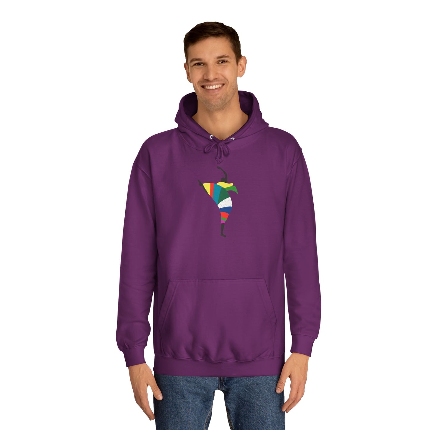 Colorful Dancer Unisex College Hoodie - Stylish Daily Wear