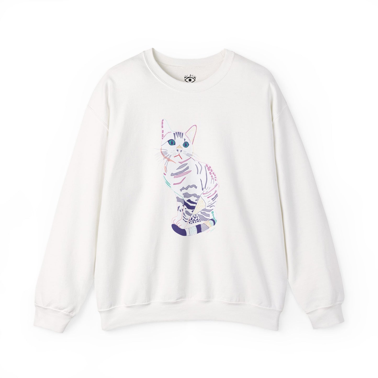 White Cat Unisex Heavy Blend™ Crewneck Sweatshirt