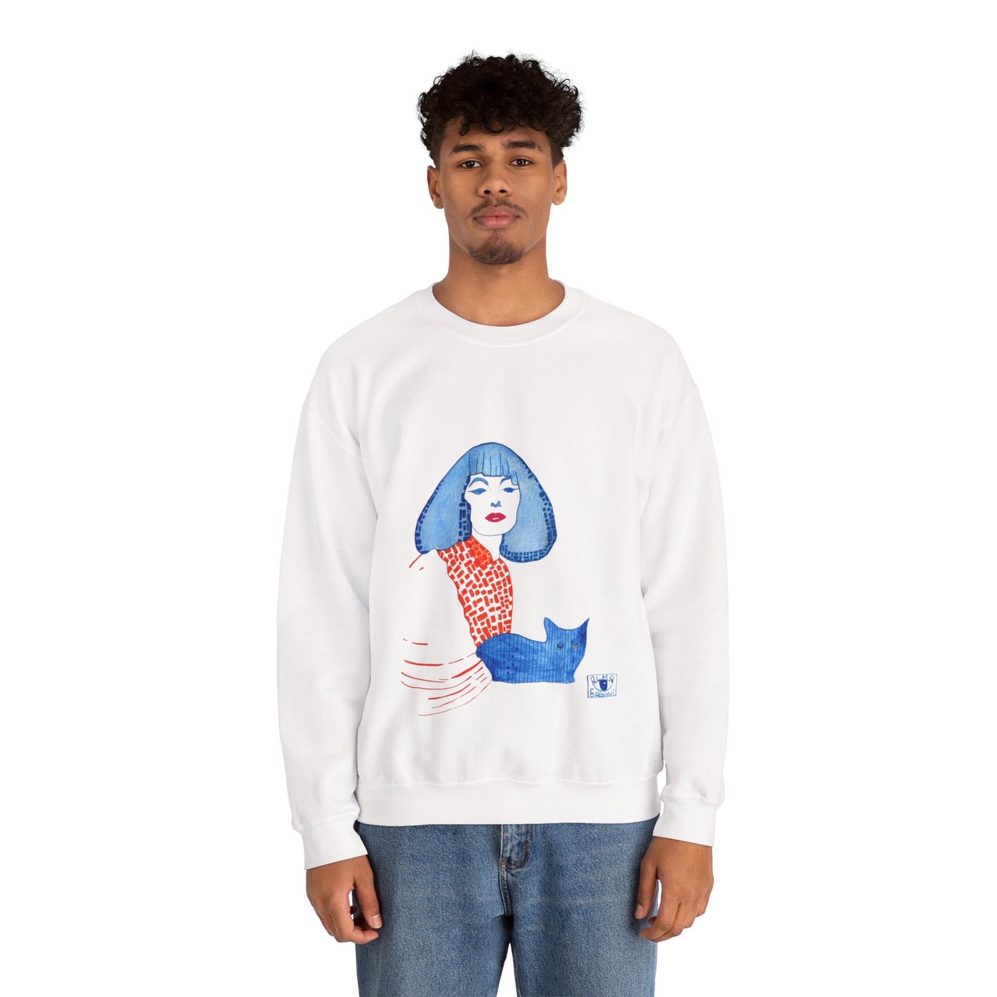 Artistic Cleopatra Cat Lover Sweatshirt