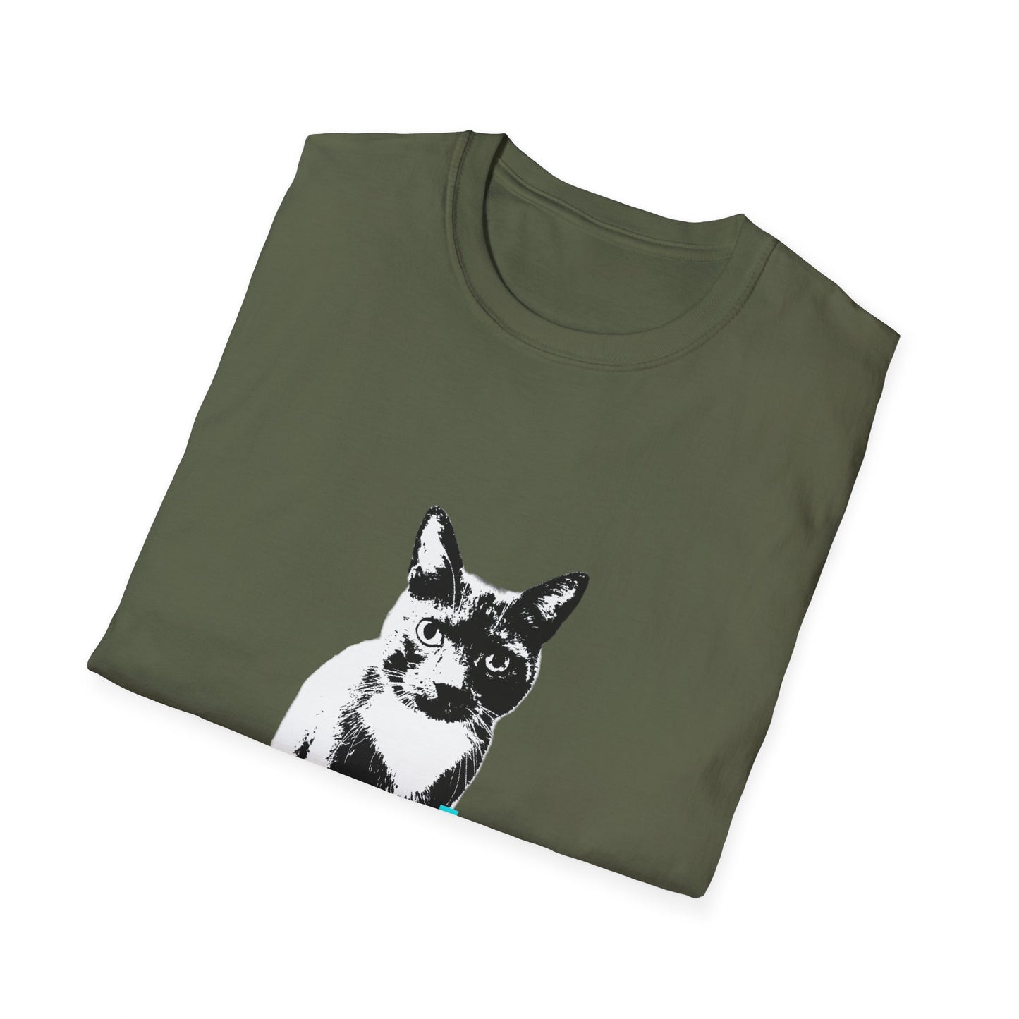 Bertie customer cat Unisex Softstyle T-Shirt