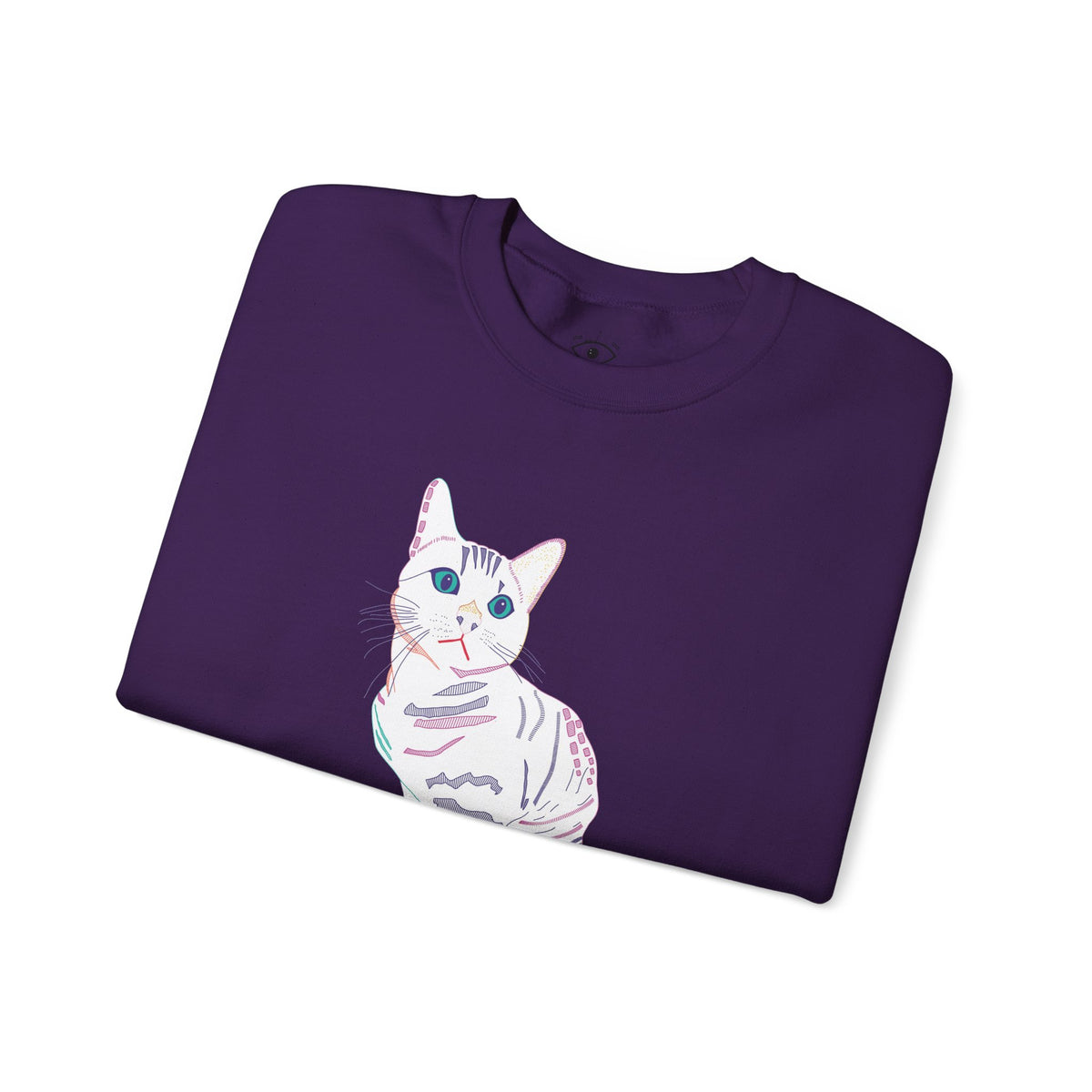 White Cat Unisex Heavy Blend™ Crewneck Sweatshirt