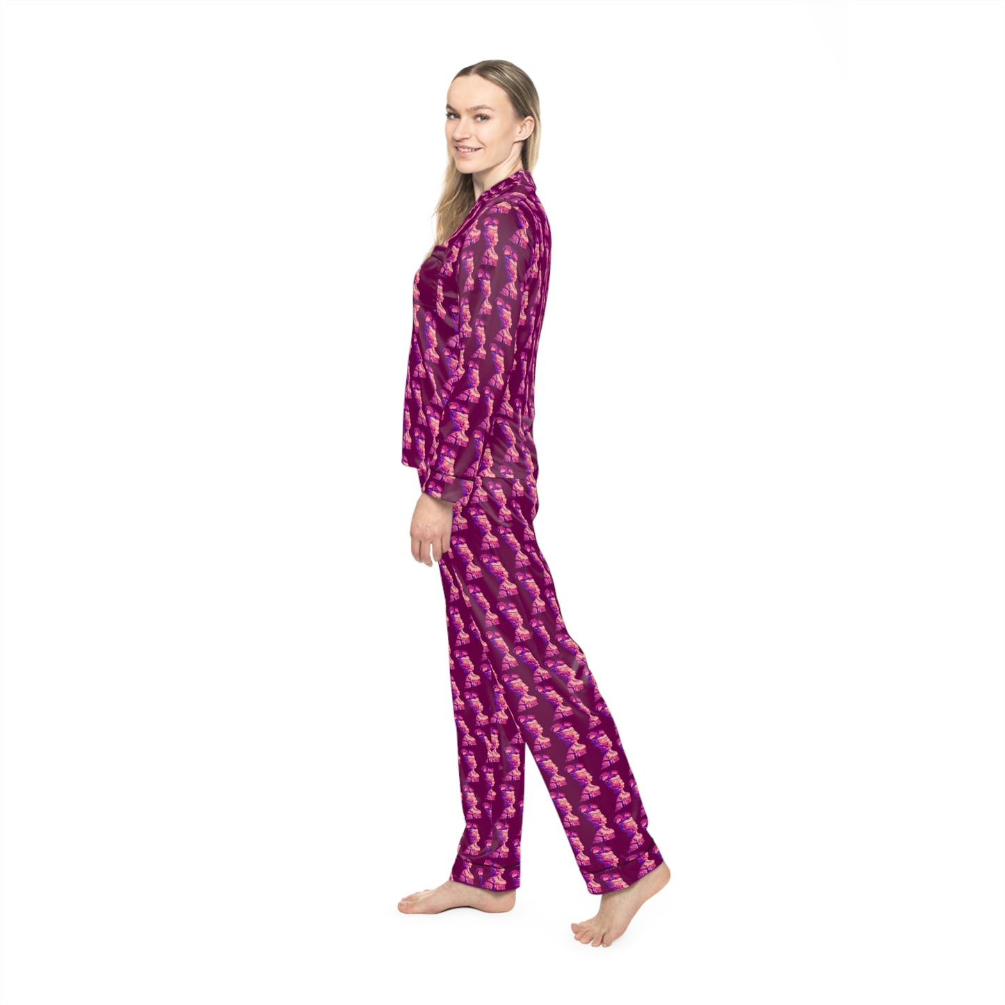 Marie Antoinette Women's Satin Pajamas (AOP)