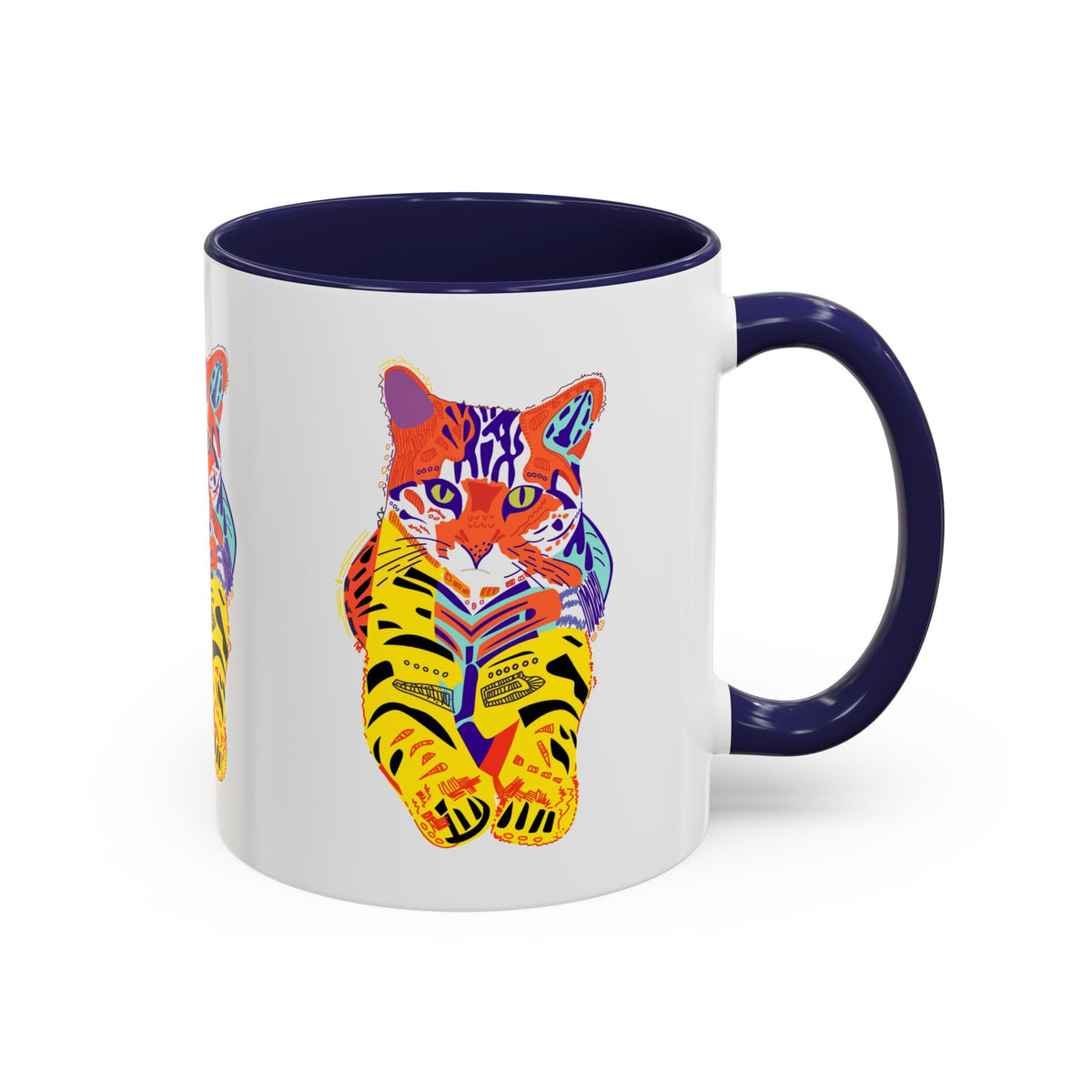 Tiger Cat Accent Coffee Mug (11, 15oz)