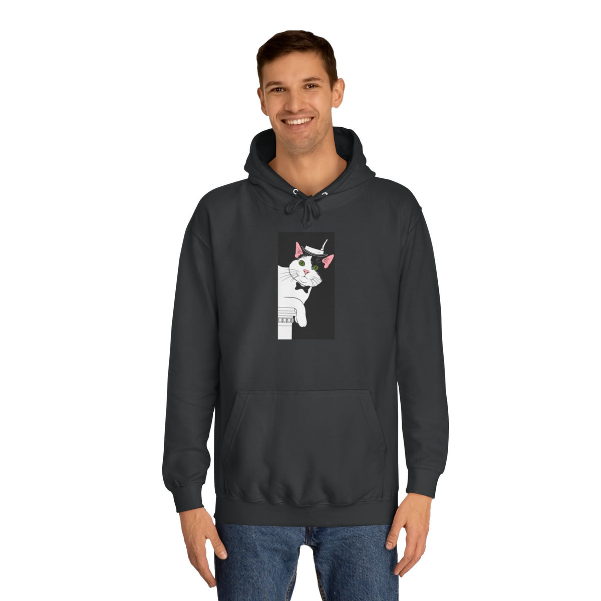 Mister Cat Unisex College Hoodie