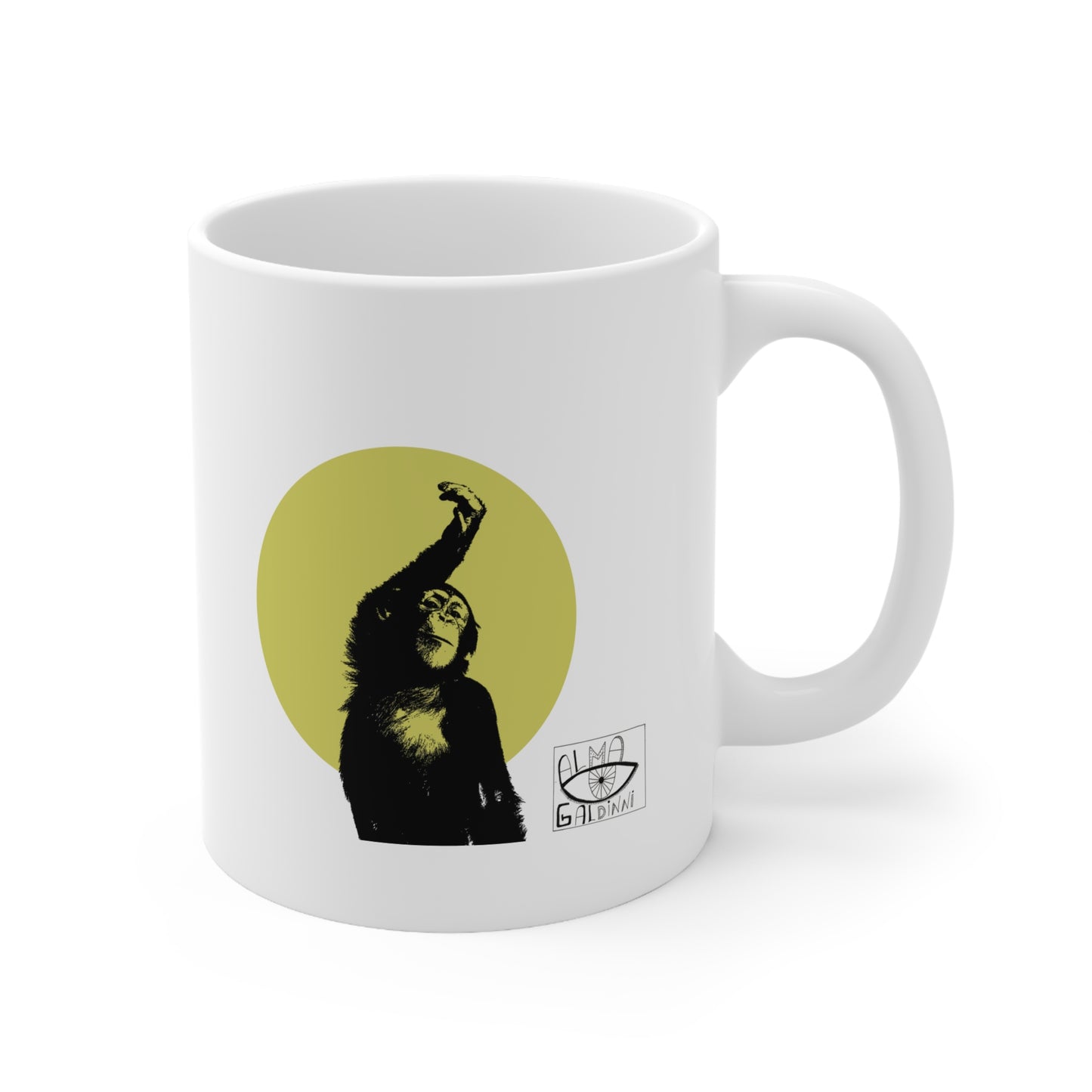 funny monkey Ceramic Coffee Cups, 11oz, 15oz