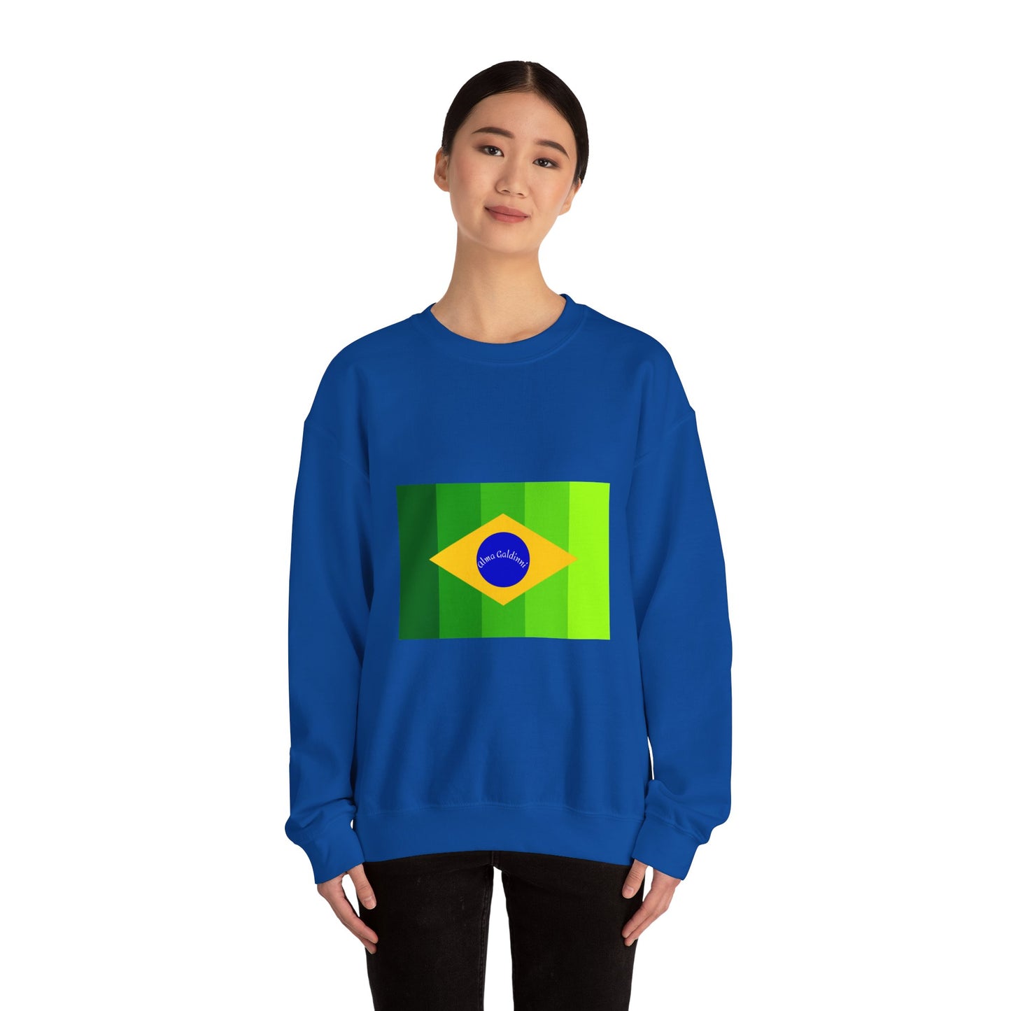 Brazilian flag Unisex Heavy Blend™ Crewneck Sweatshirt